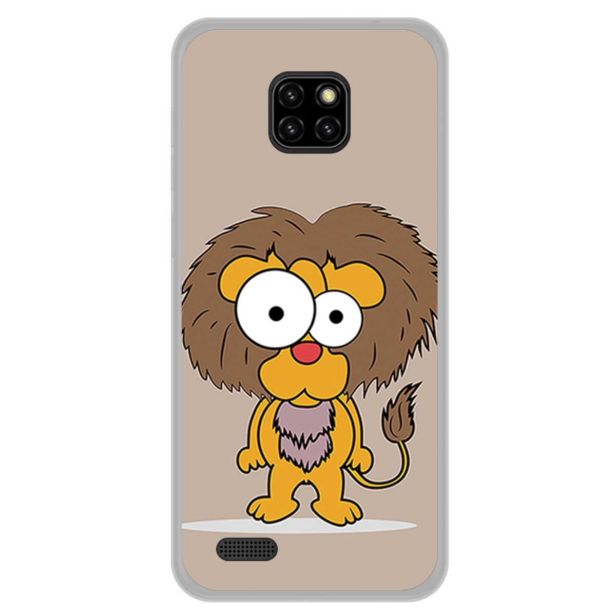 Funda Gel Tpu para Ulefone Note 7 diseño Leon Dibujos
