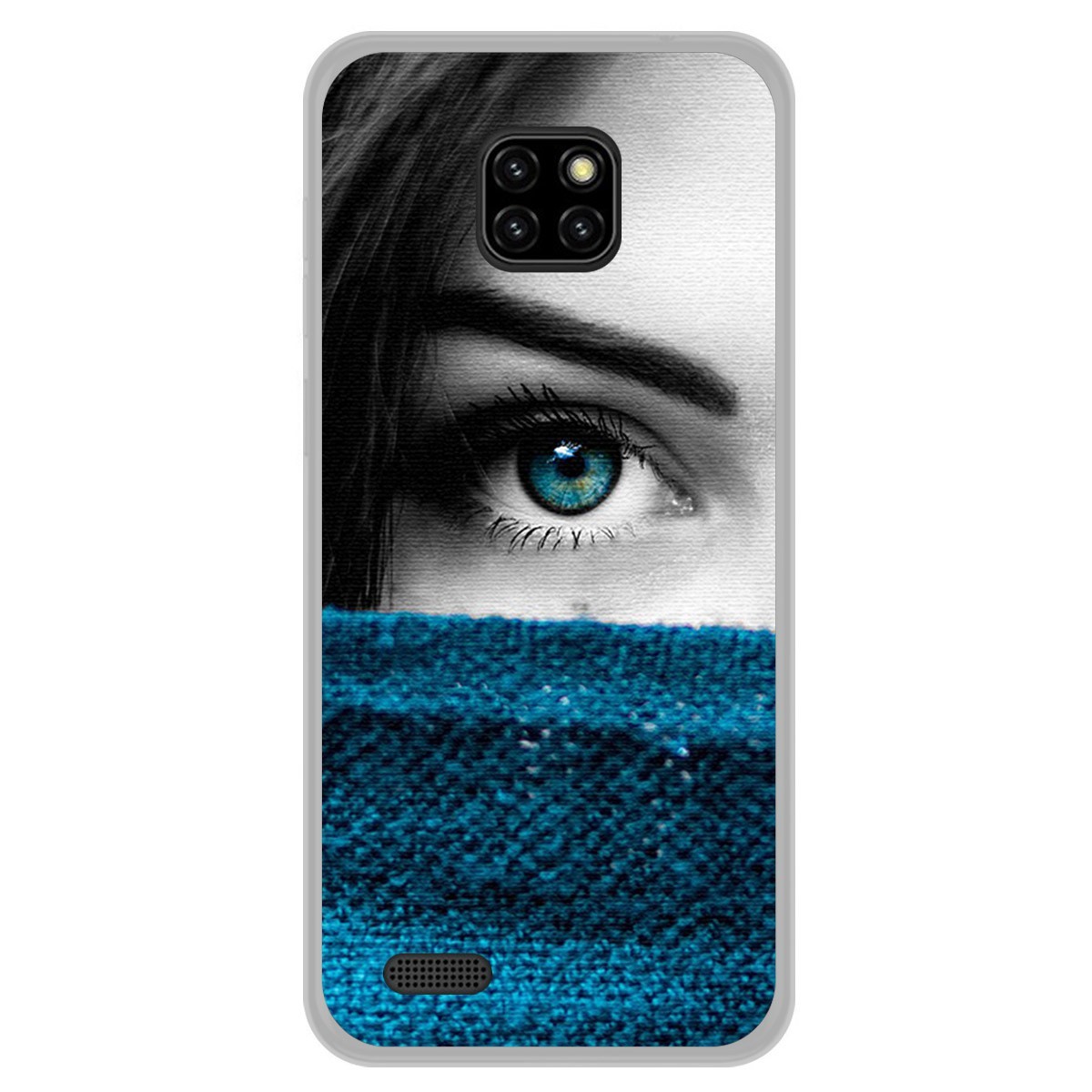 Funda Gel Tpu para Ulefone Note 7 diseño Ojo Dibujos