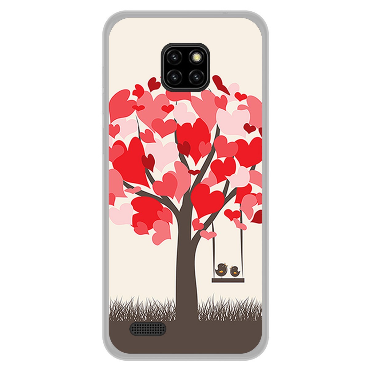 Funda Gel Tpu para Ulefone Note 7 diseño Pajaritos Dibujos