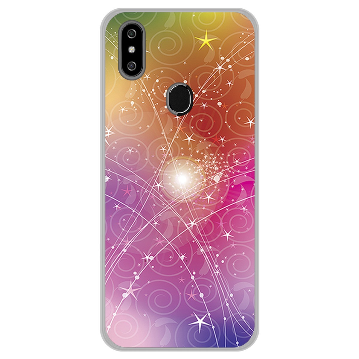 Funda Gel Tpu para Oukitel C15 Pro diseño Abstracto Dibujos