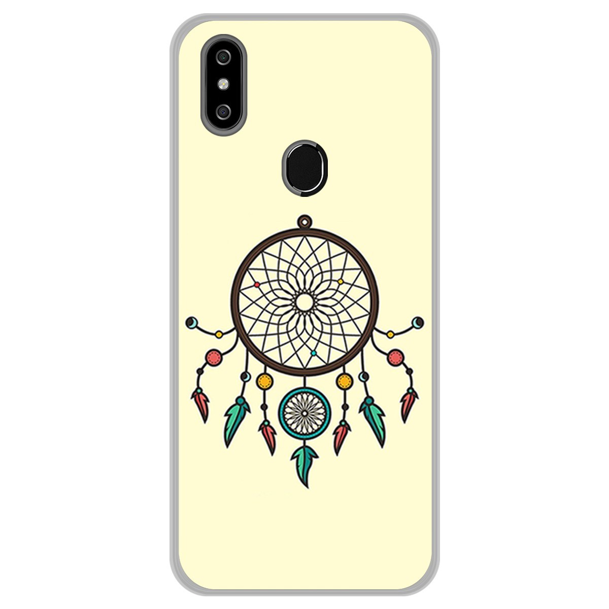 Funda Gel Tpu para Oukitel C15 Pro diseño Atrapasueños Dibujos