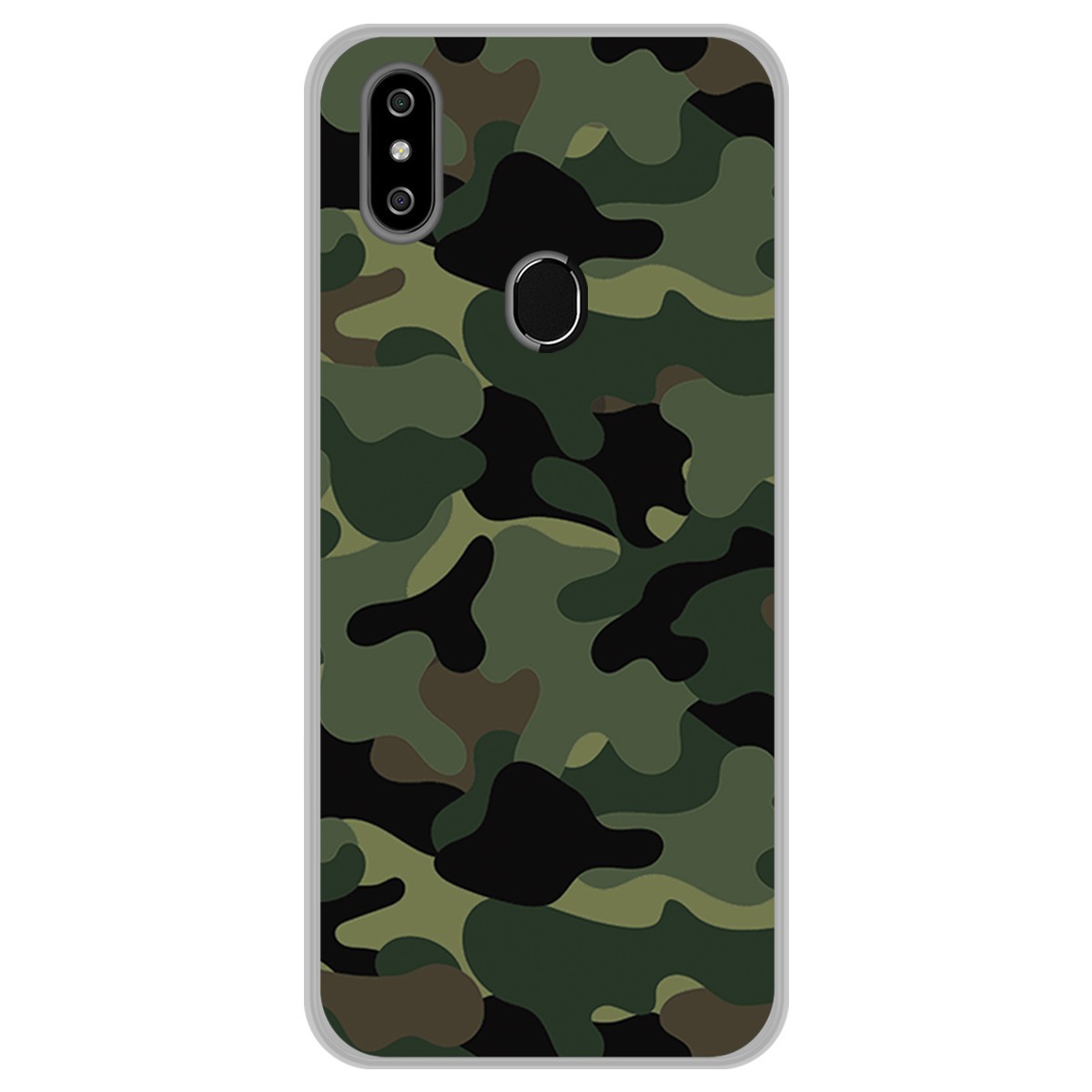 Funda Gel Tpu para Oukitel C15 Pro diseño Camuflaje Dibujos