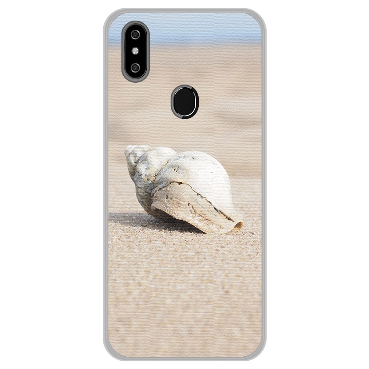 Funda Gel Tpu para Oukitel C15 Pro diseño Concha Dibujos