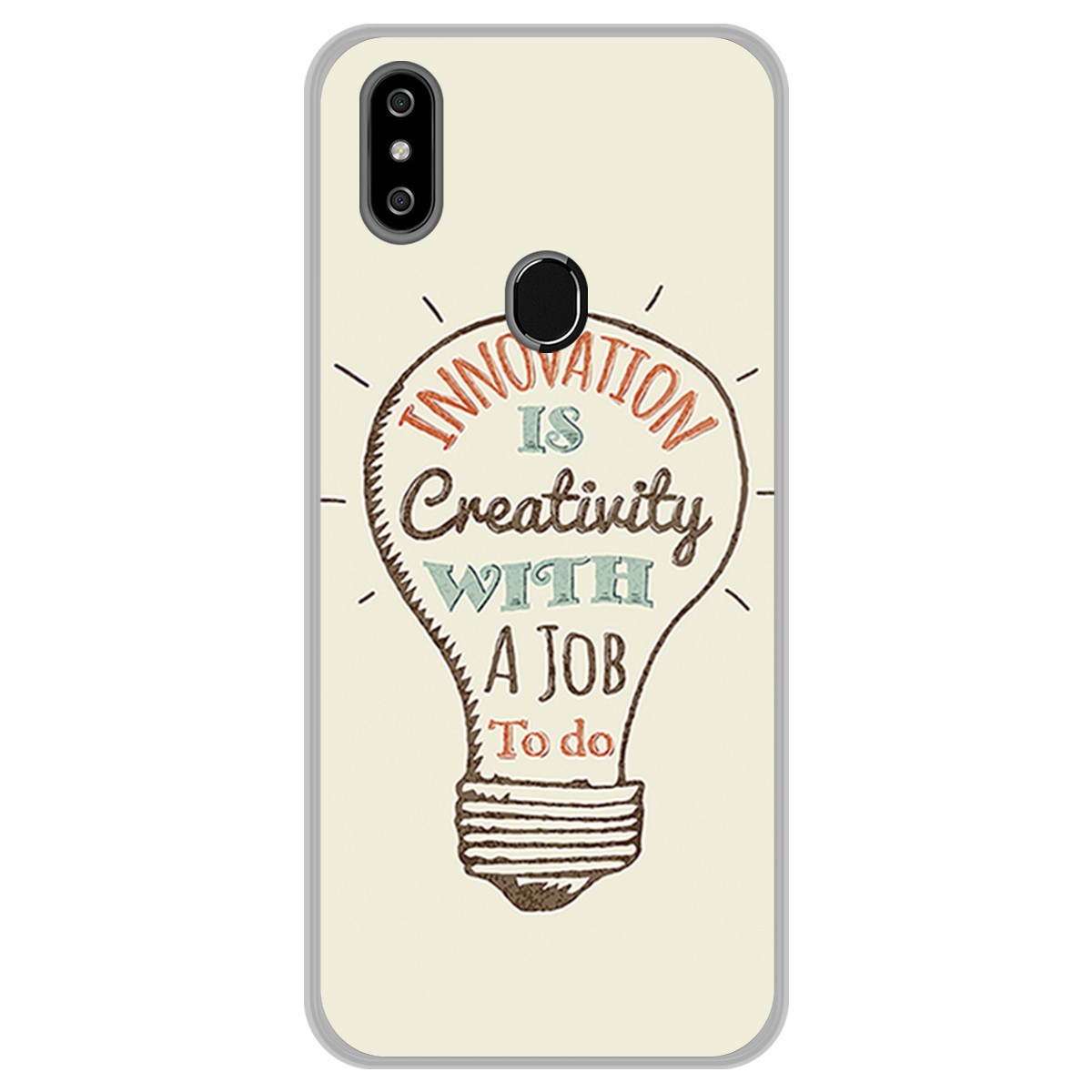Funda Gel Tpu para Oukitel C15 Pro diseño Creativity Dibujos