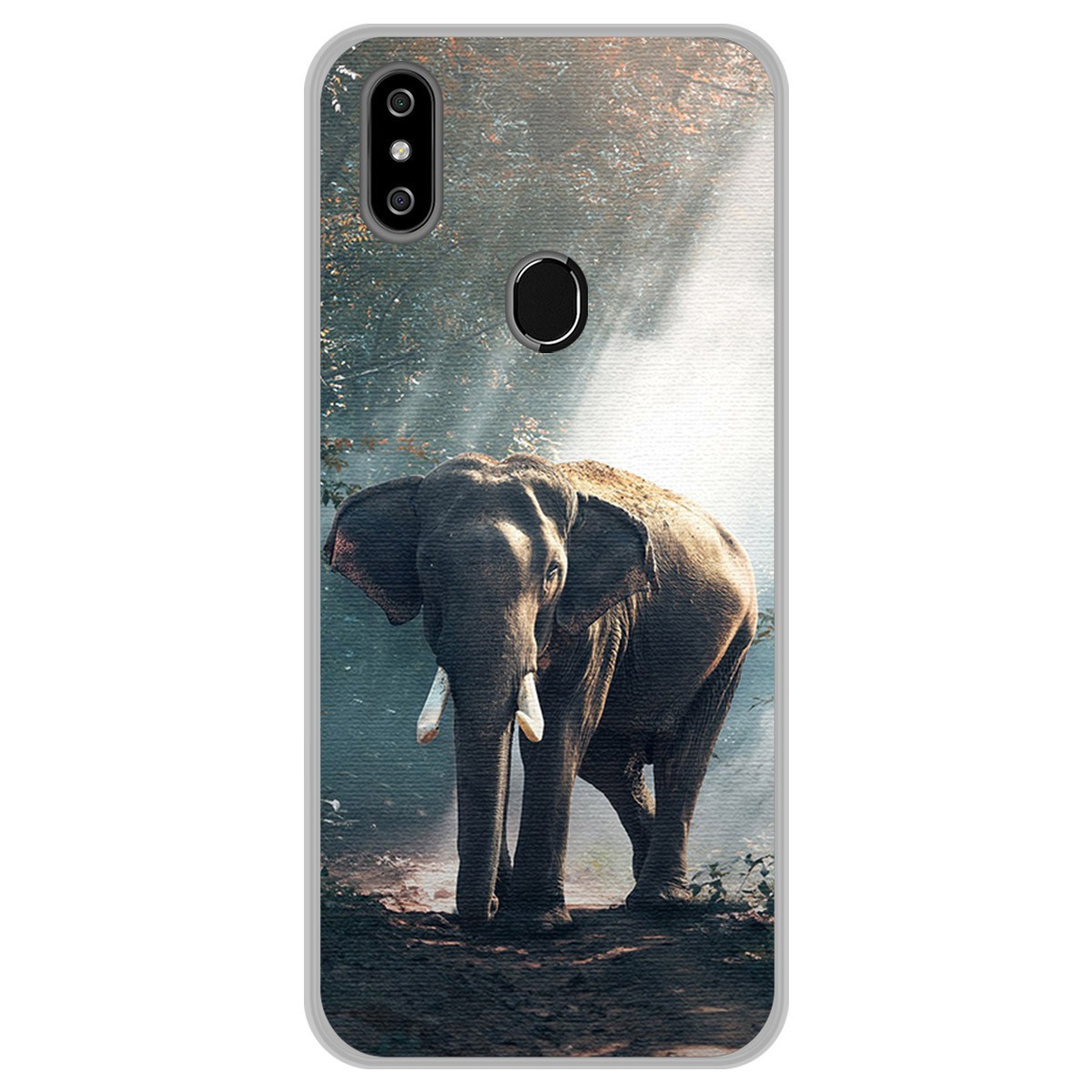 Funda Gel Tpu para Oukitel C15 Pro diseño Elefante Dibujos