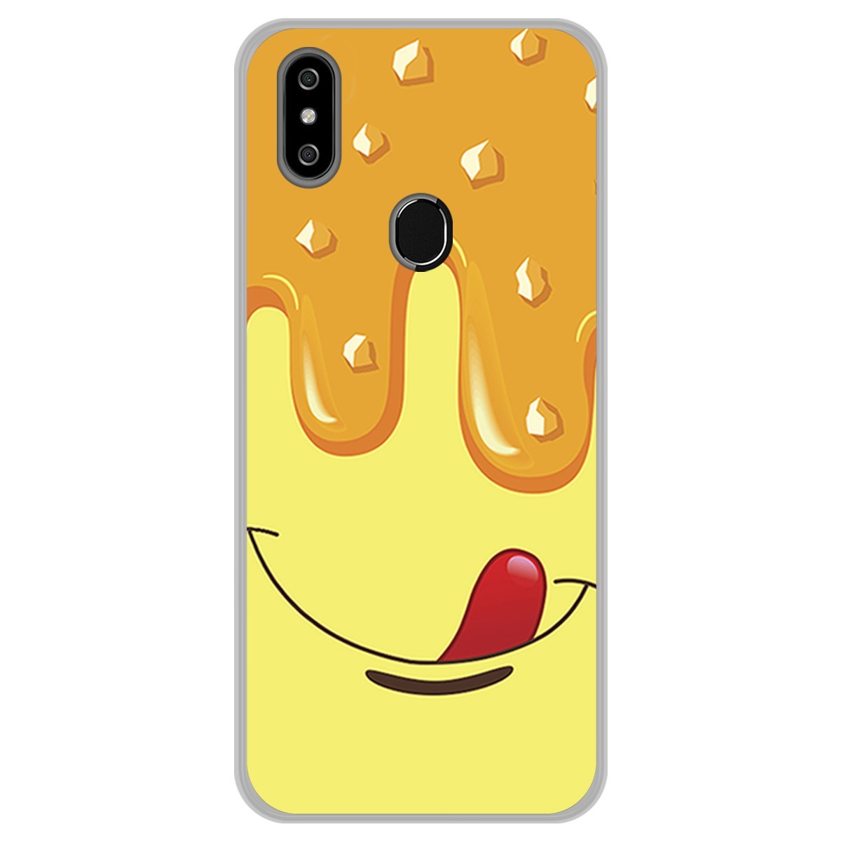 Funda Gel Tpu para Oukitel C15 Pro diseño Helado Vainilla Dibujos