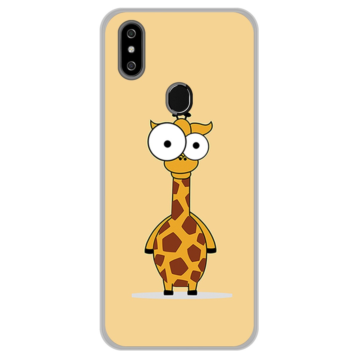 Funda Gel Tpu para Oukitel C15 Pro diseño Jirafa Dibujos