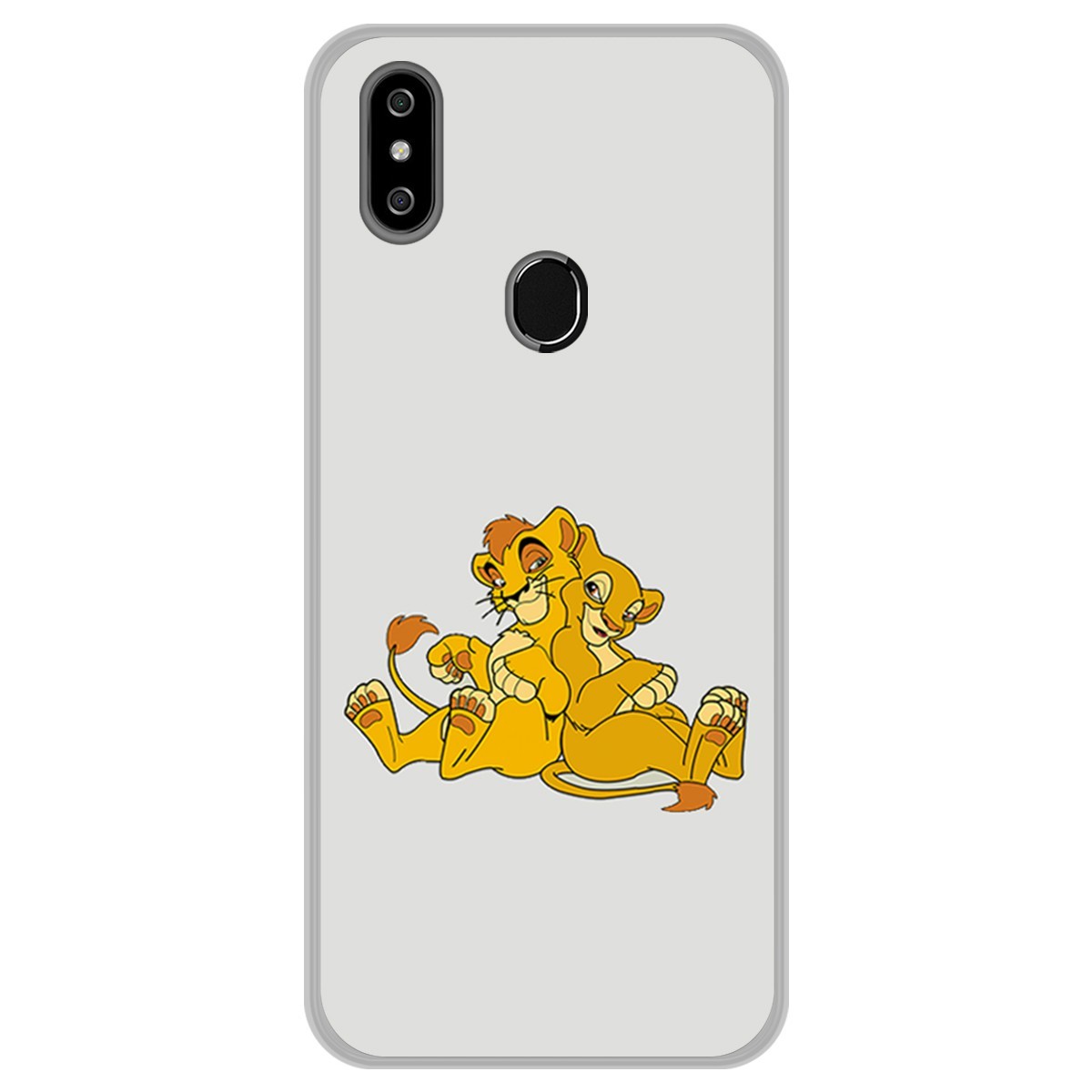 Funda Gel Tpu para Oukitel C15 Pro diseño Leones Dibujos