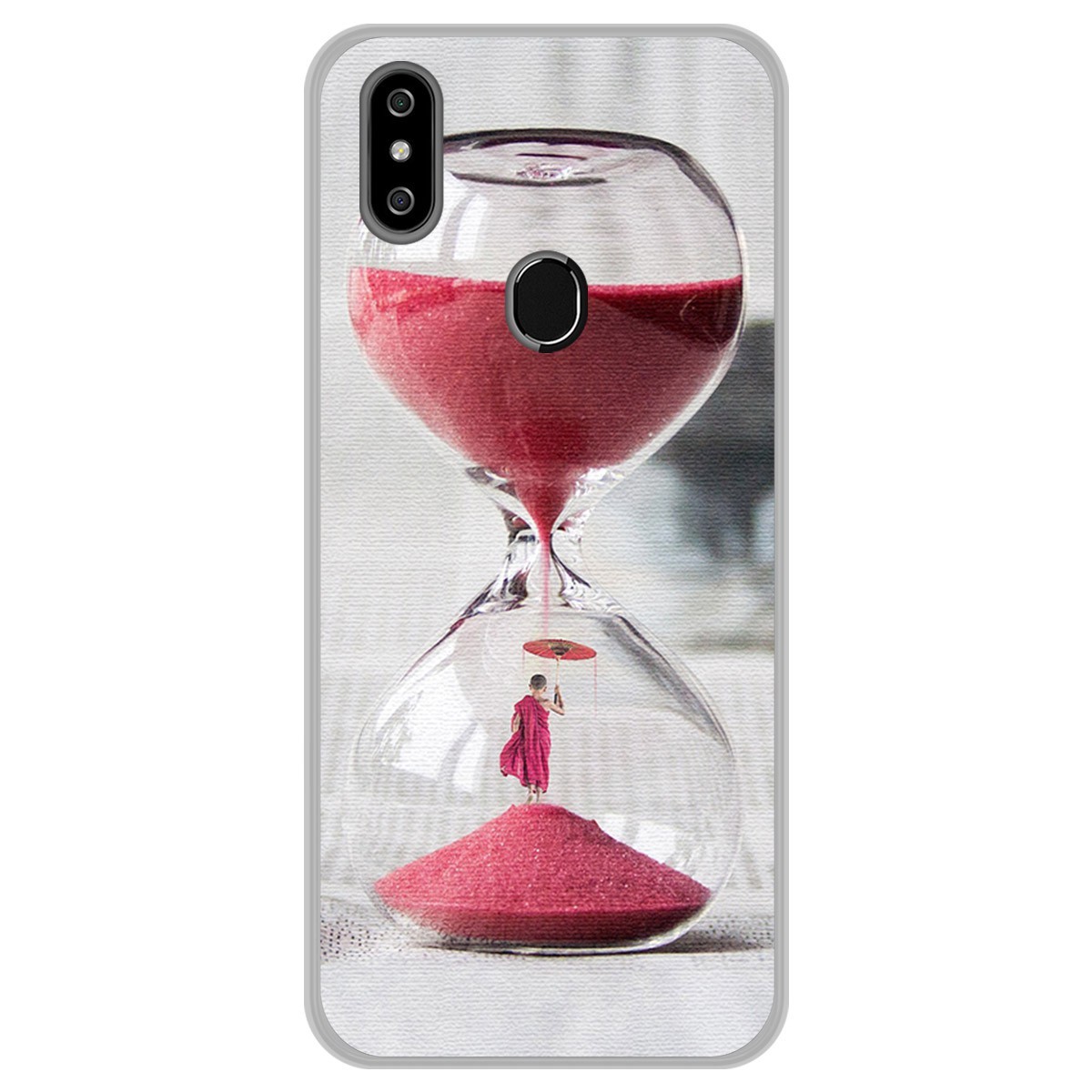 Funda Gel Tpu para Oukitel C15 Pro diseño Reloj Dibujos