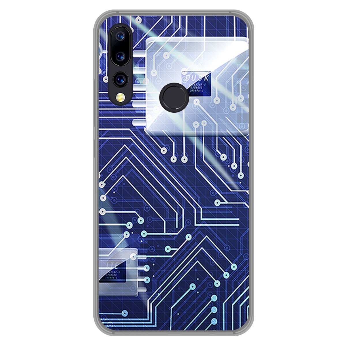 Funda Gel Tpu para Umidigi A5 Pro diseño Circuito Dibujos