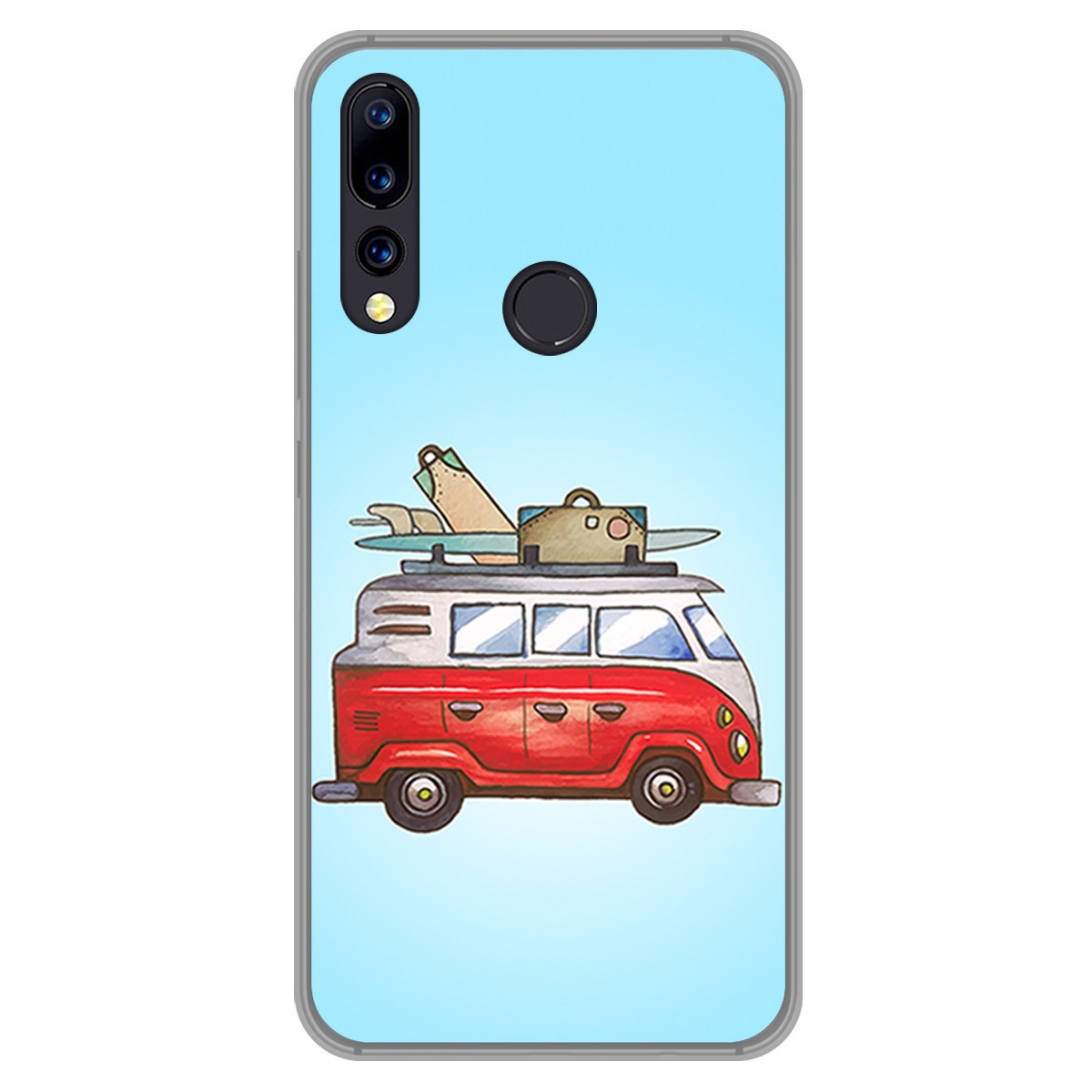 Funda Gel Tpu para Umidigi A5 Pro diseño Furgoneta Dibujos