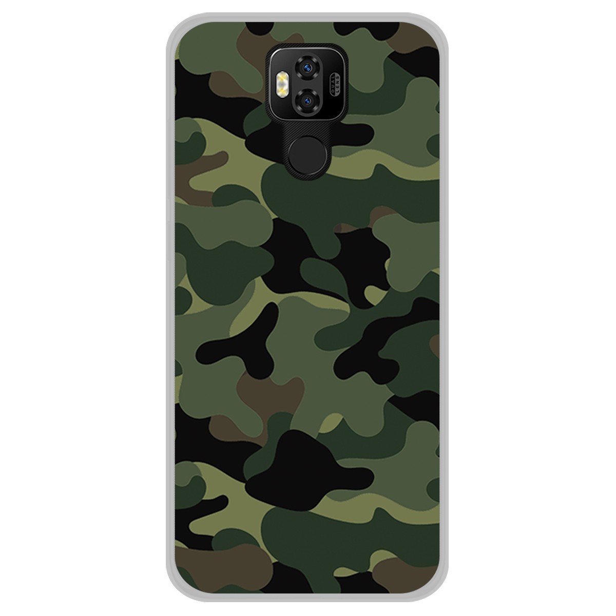 Funda Gel Tpu para Ulefone Power 6 diseño Camuflaje Dibujos