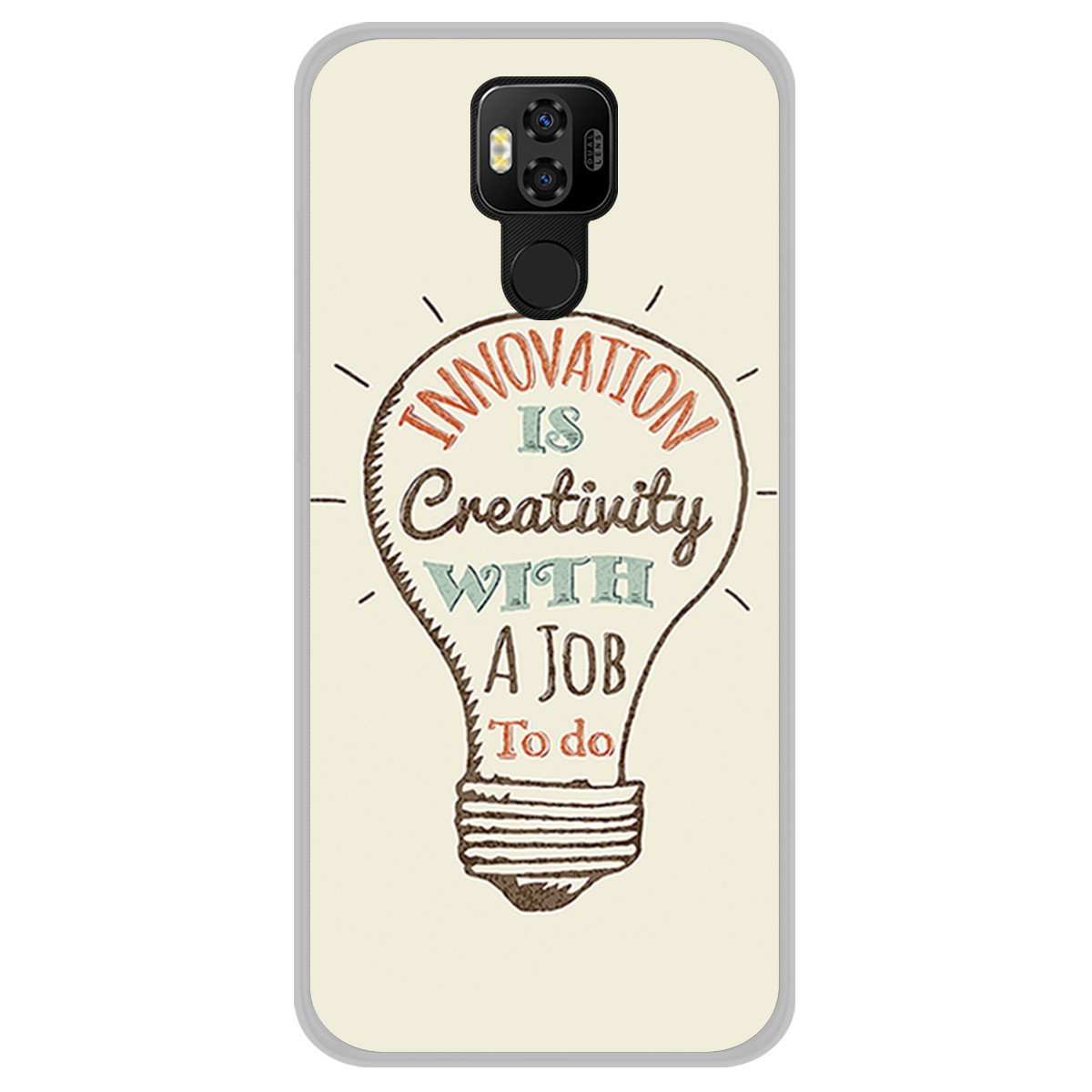 Funda Gel Tpu para Ulefone Power 6 diseño Creativity Dibujos