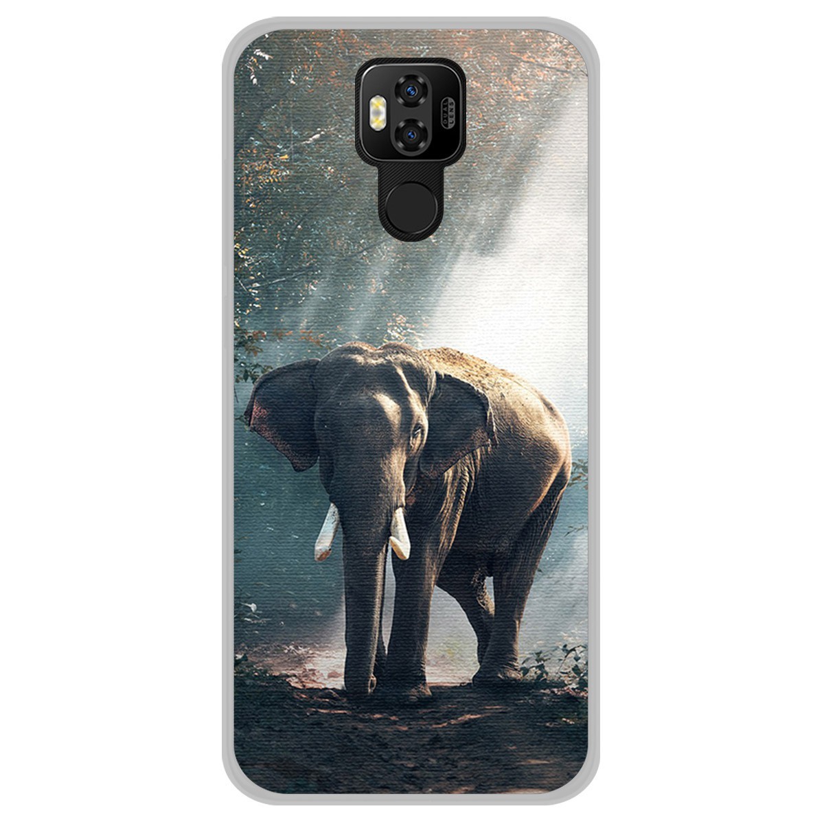 Funda Gel Tpu para Ulefone Power 6 diseño Elefante Dibujos