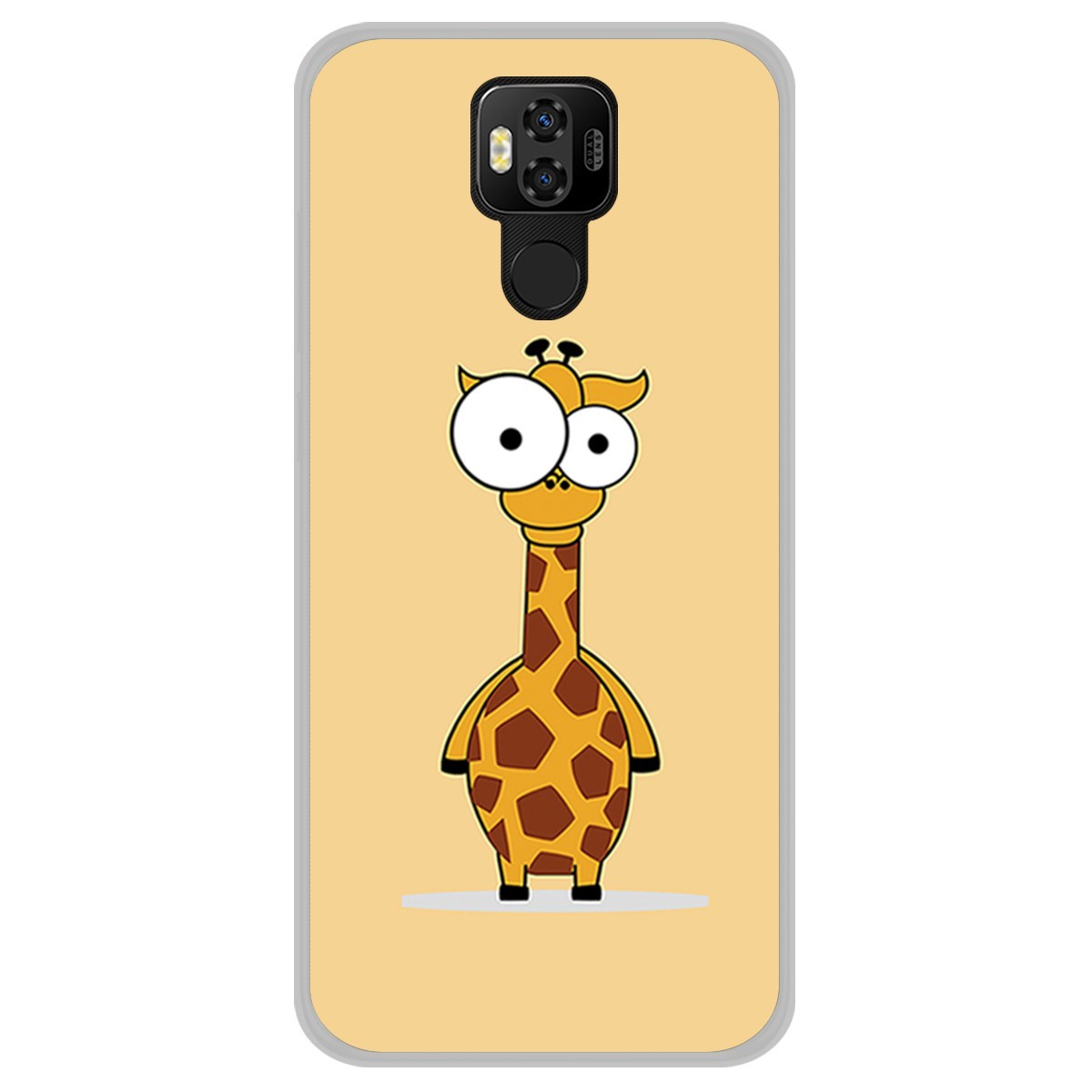 Funda Gel Tpu para Ulefone Power 6 diseño Jirafa Dibujos