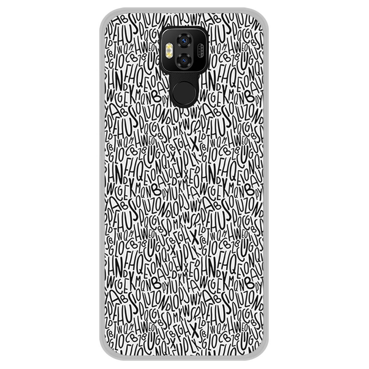 Funda Gel Tpu para Ulefone Power 6 diseño Letras Dibujos