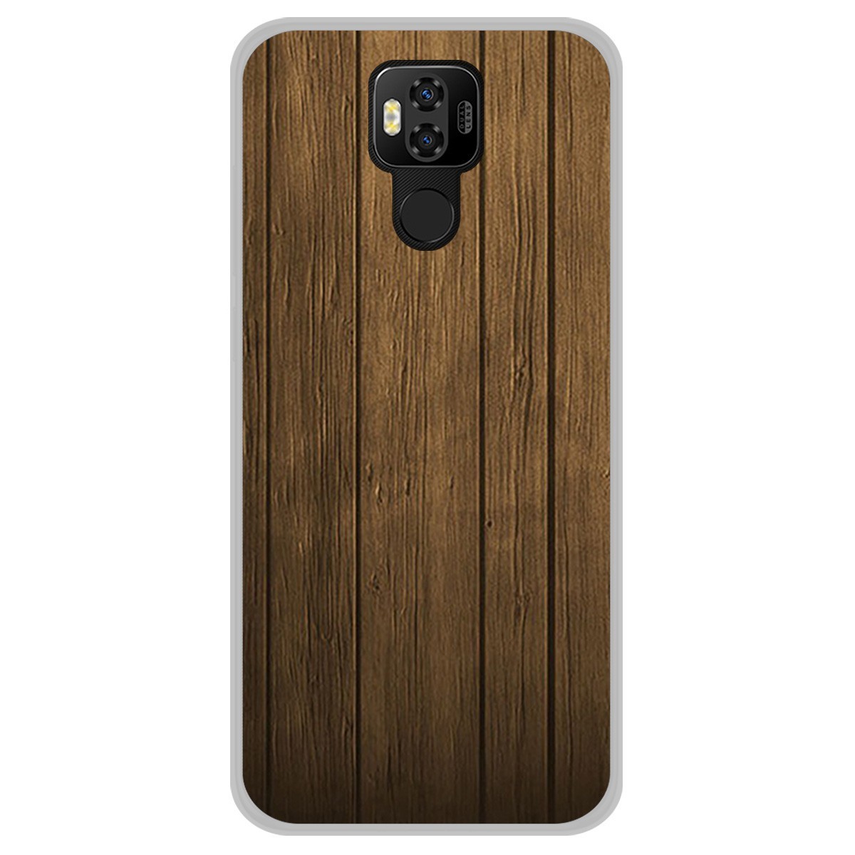 Funda Gel Tpu para Ulefone Power 6 diseño Madera Dibujos