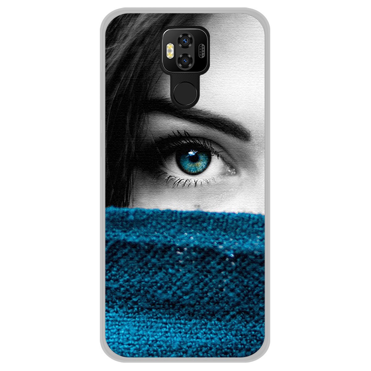 Funda Gel Tpu para Ulefone Power 6 diseño Ojo Dibujos