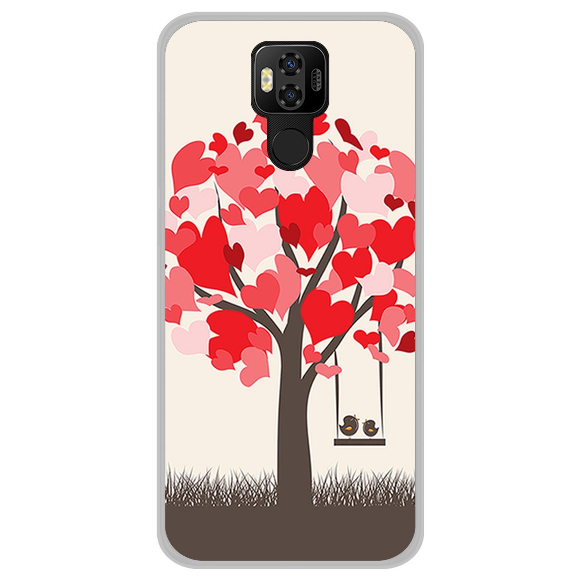 Funda Gel Tpu para Ulefone Power 6 diseño Pajaritos Dibujos