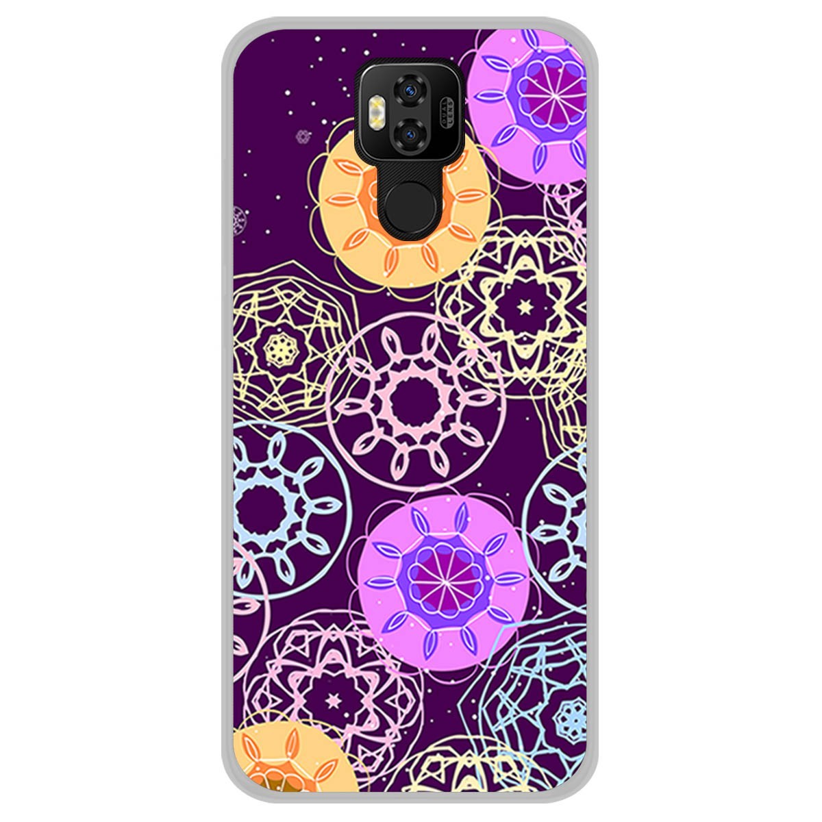 Funda Gel Tpu para Ulefone Power 6 diseño Radial Dibujos