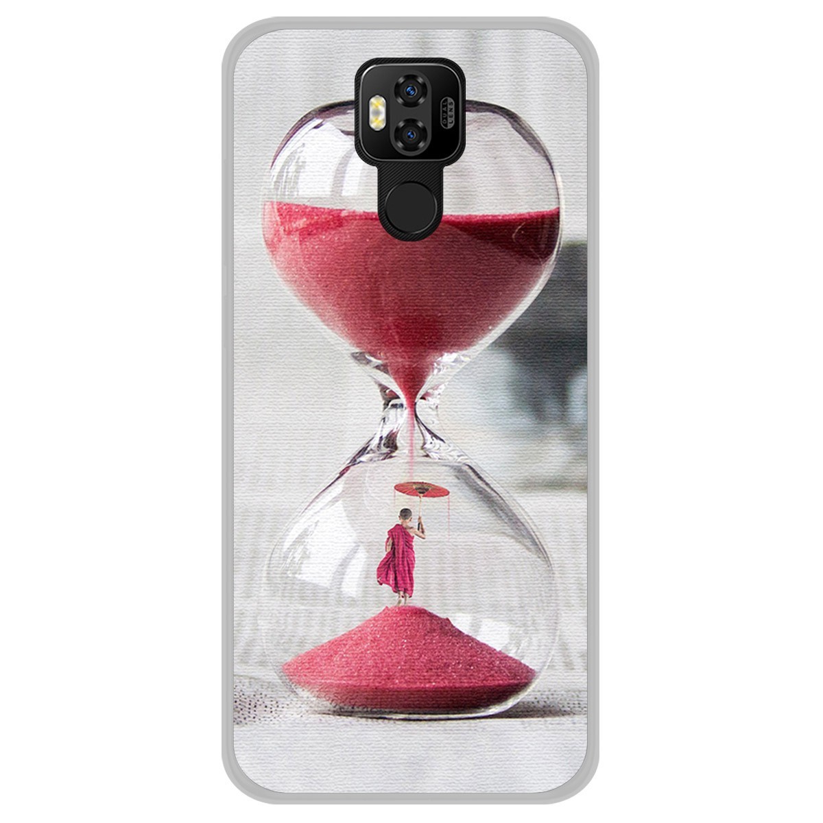 Funda Gel Tpu para Ulefone Power 6 diseño Reloj Dibujos