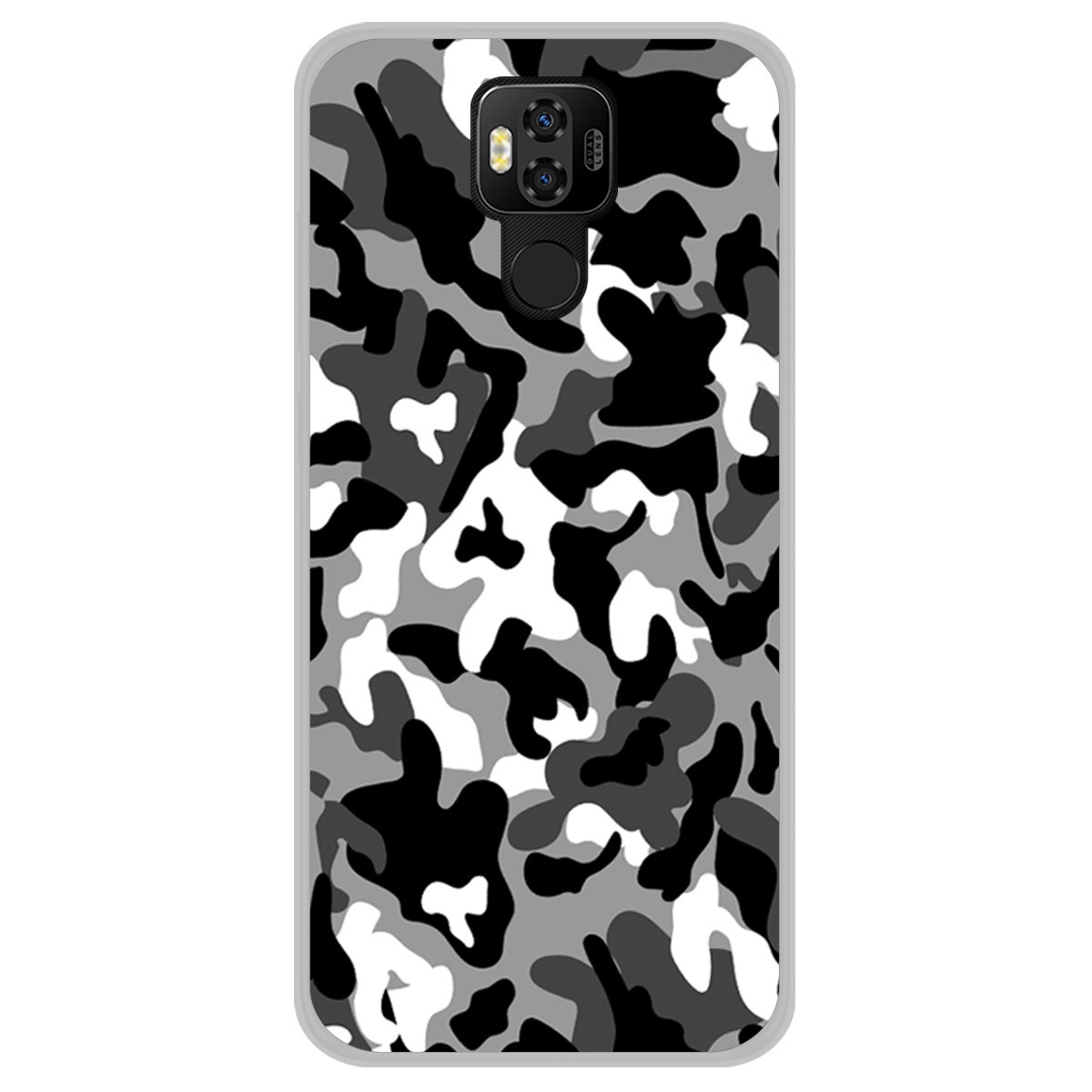 Funda Gel Tpu para Ulefone Power 6 diseño Snow Camuflaje Dibujos
