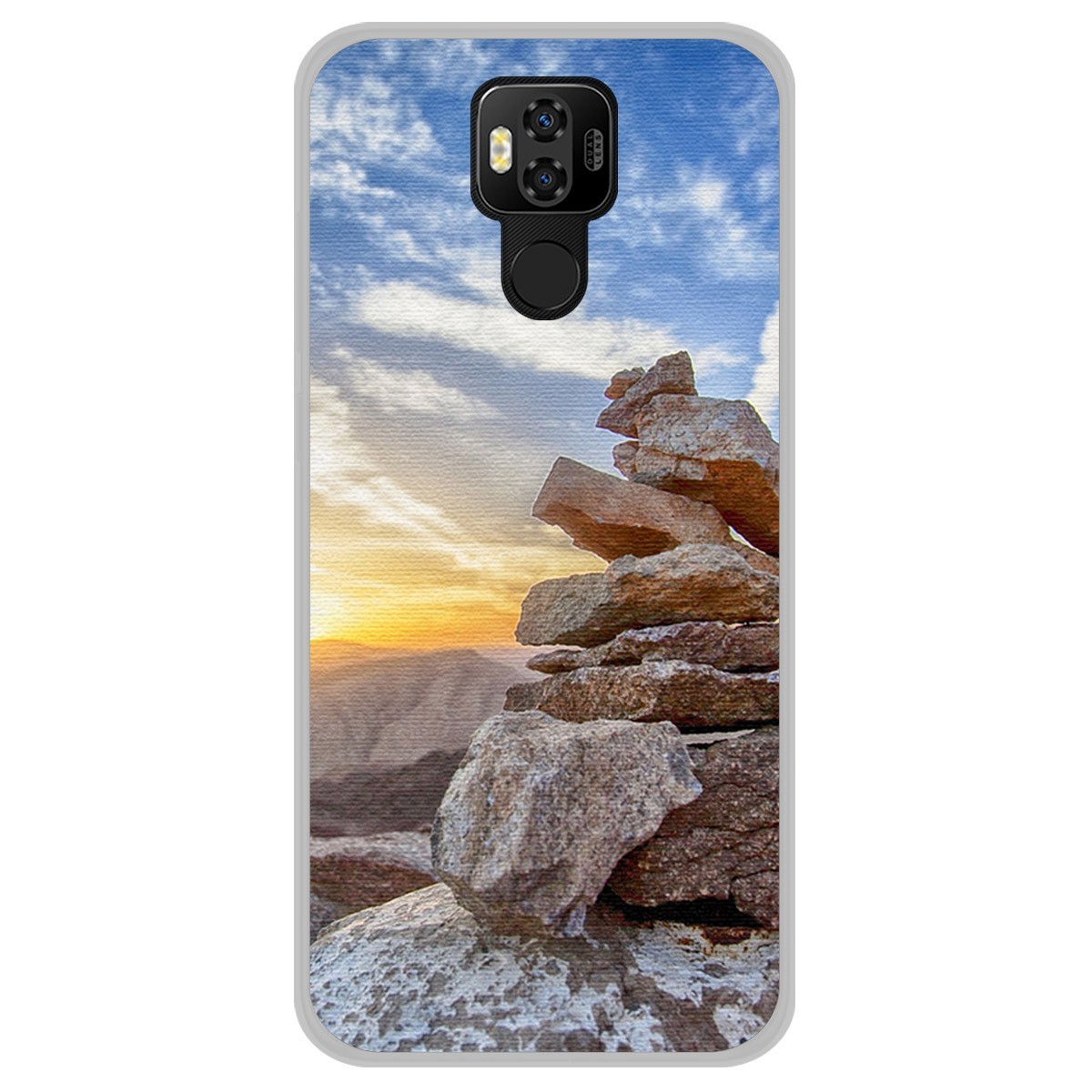 Funda Gel Tpu para Ulefone Power 6 diseño Sunset Dibujos