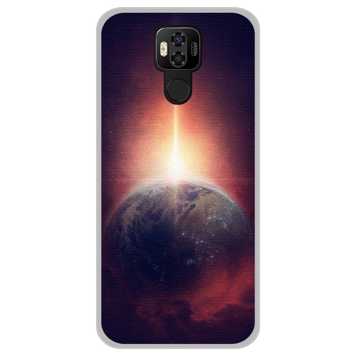 Funda Gel Tpu para Ulefone Power 6 diseño Tierra Dibujos