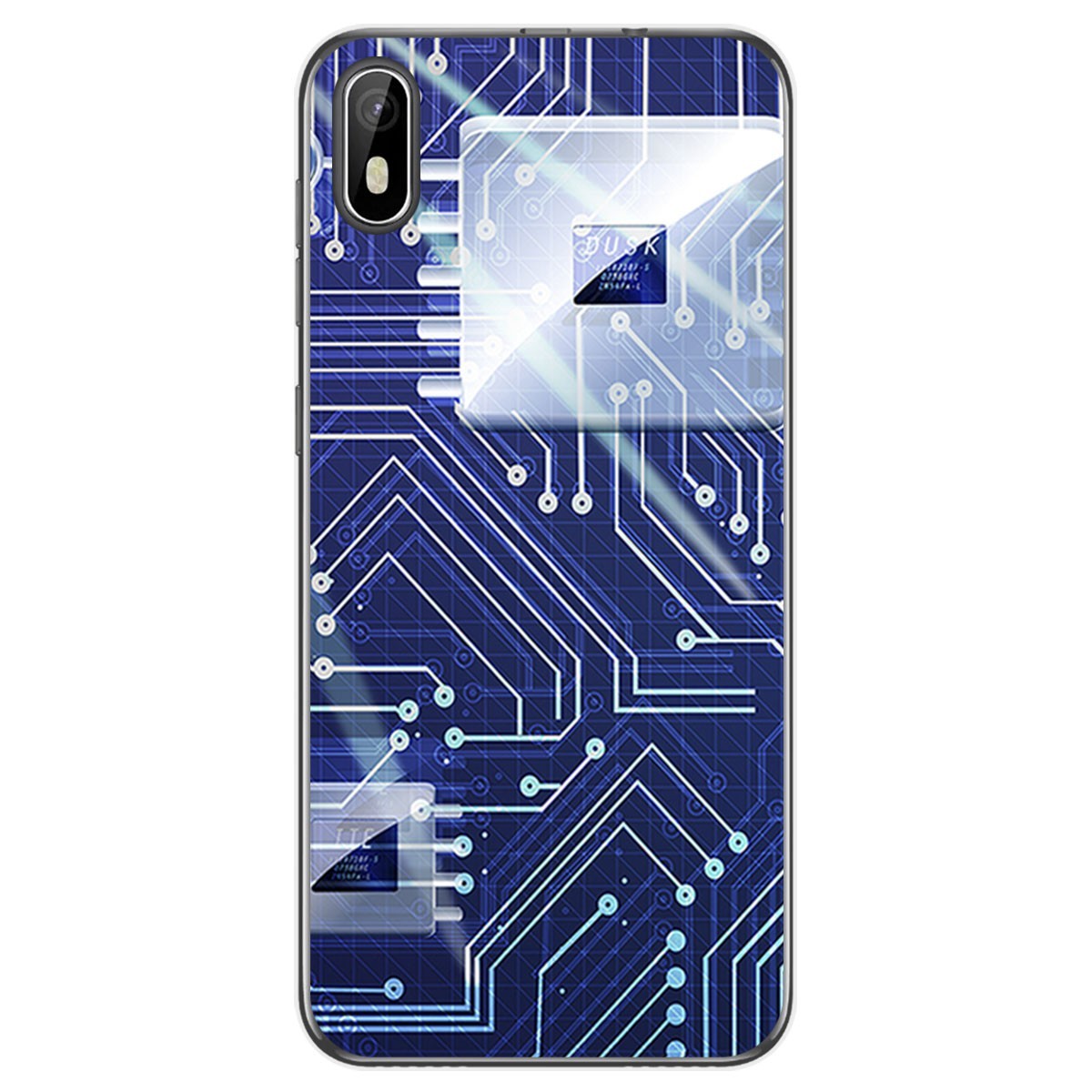 Funda Gel Tpu para Cubot J5 diseño Circuito Dibujos