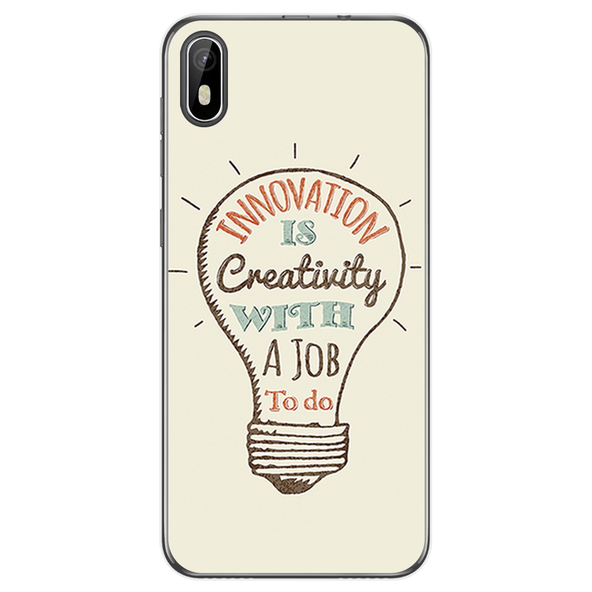 Funda Gel Tpu para Cubot J5 diseño Creativity Dibujos