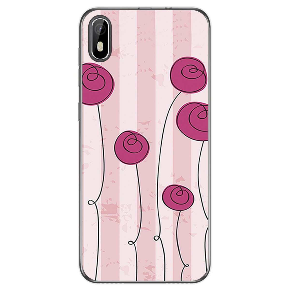 Funda Gel Tpu para Cubot J5 diseño Flores Vintage Dibujos