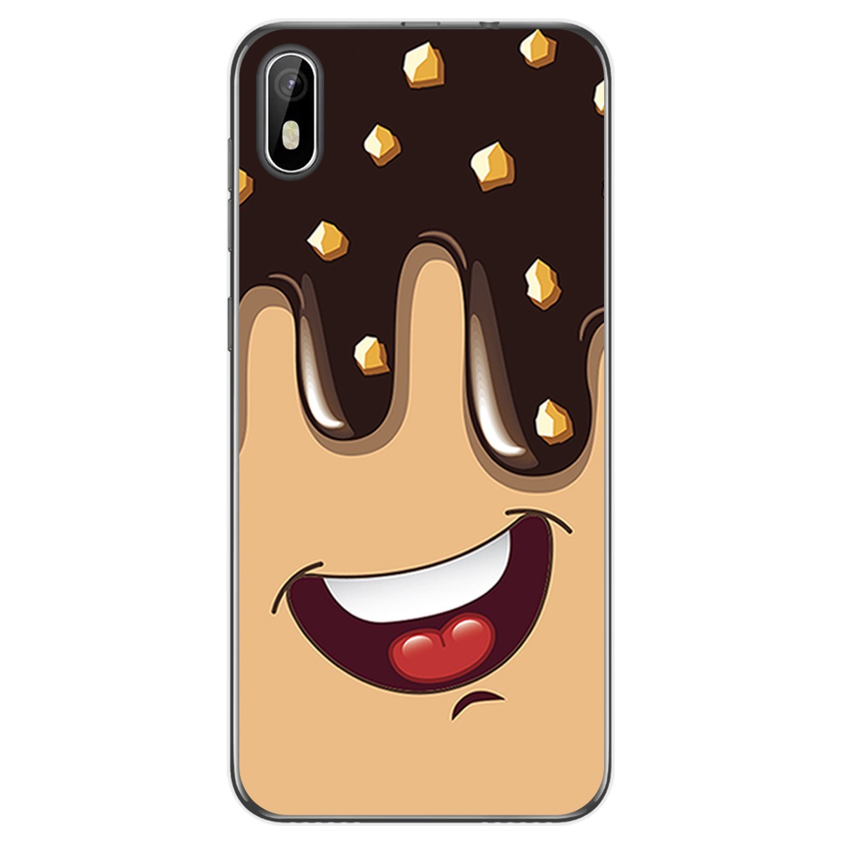 Funda Gel Tpu para Cubot J5 diseño Helado Chocolate Dibujos