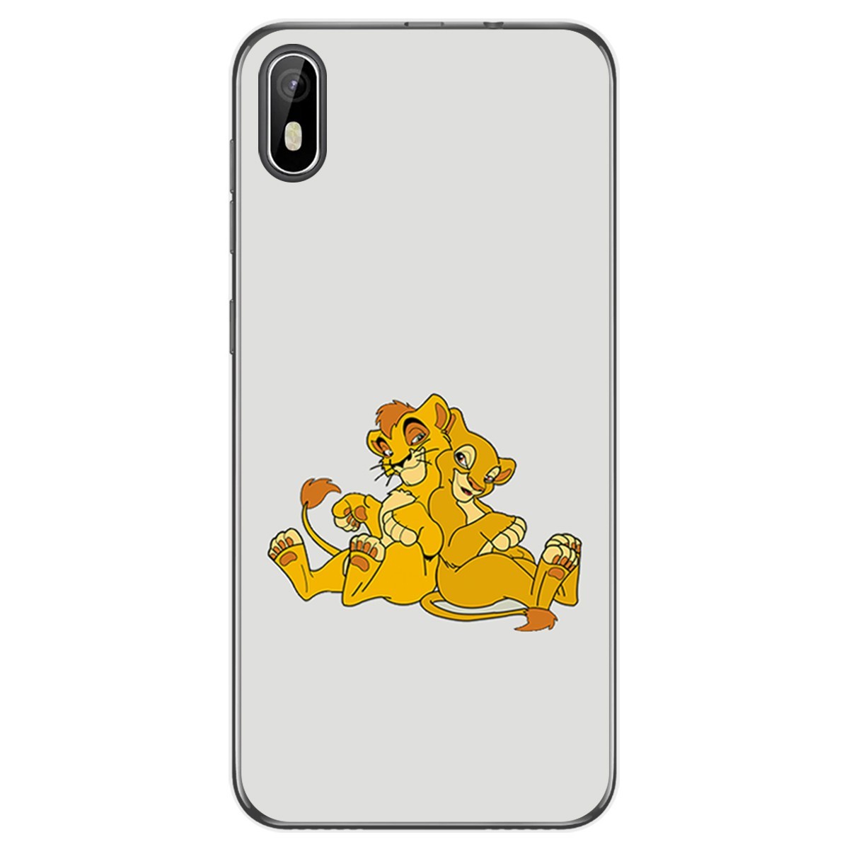 Funda Gel Tpu para Cubot J5 diseño Leones Dibujos