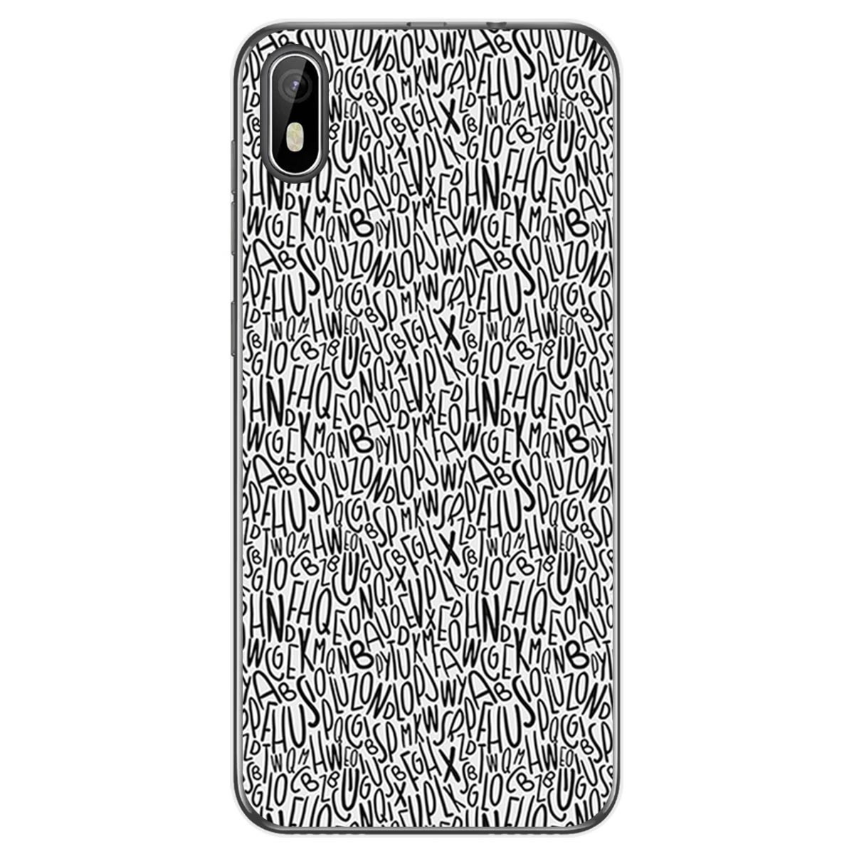 Funda Gel Tpu para Cubot J5 diseño Letras Dibujos