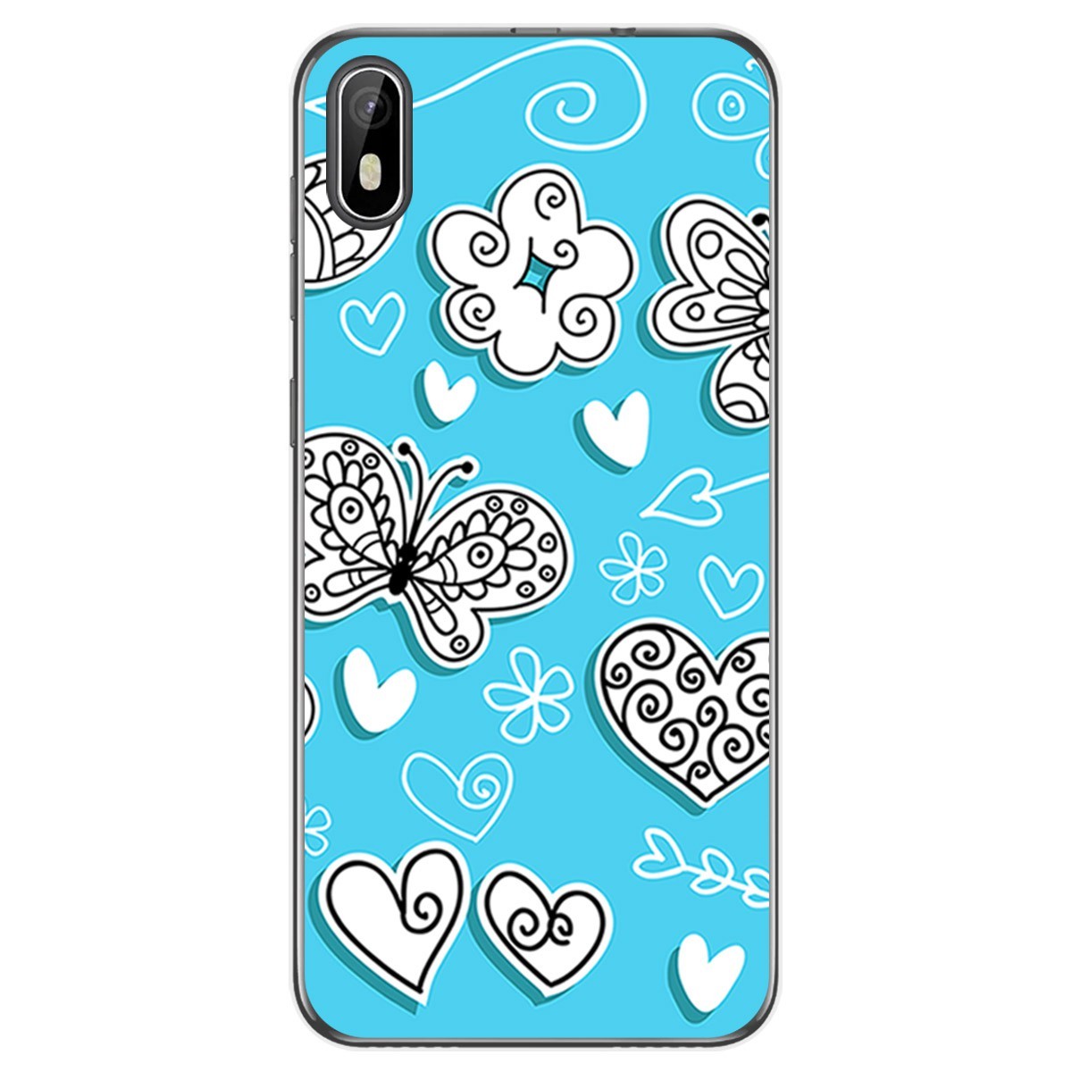 Funda Gel Tpu para Cubot J5 diseño Mariposas Dibujos