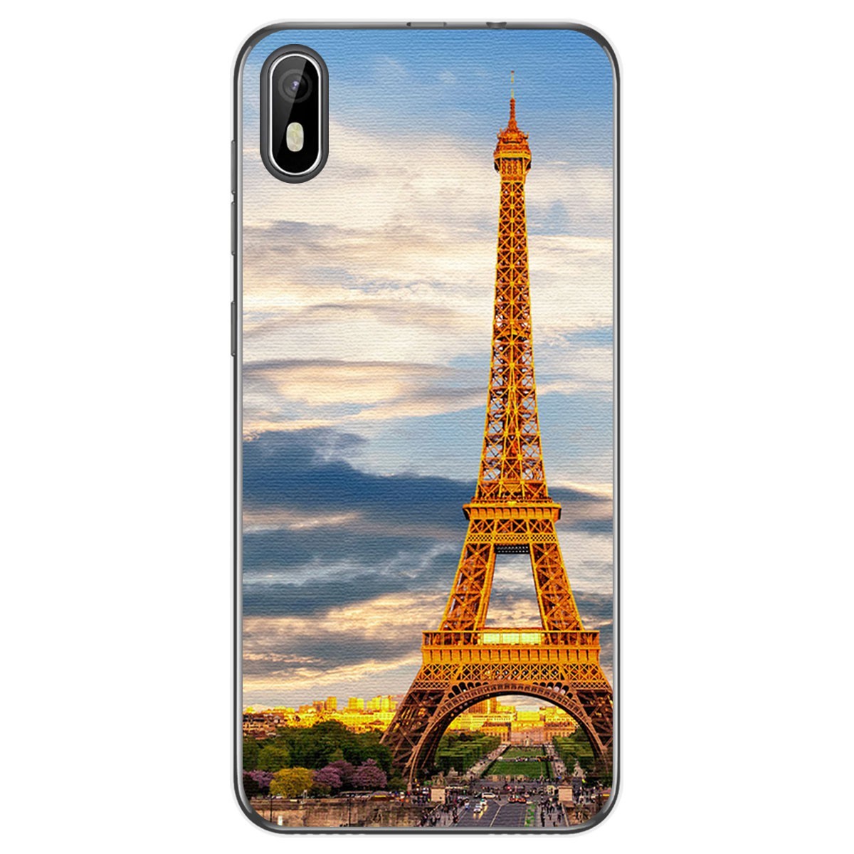 Funda Gel Tpu para Cubot J5 diseño Paris Dibujos