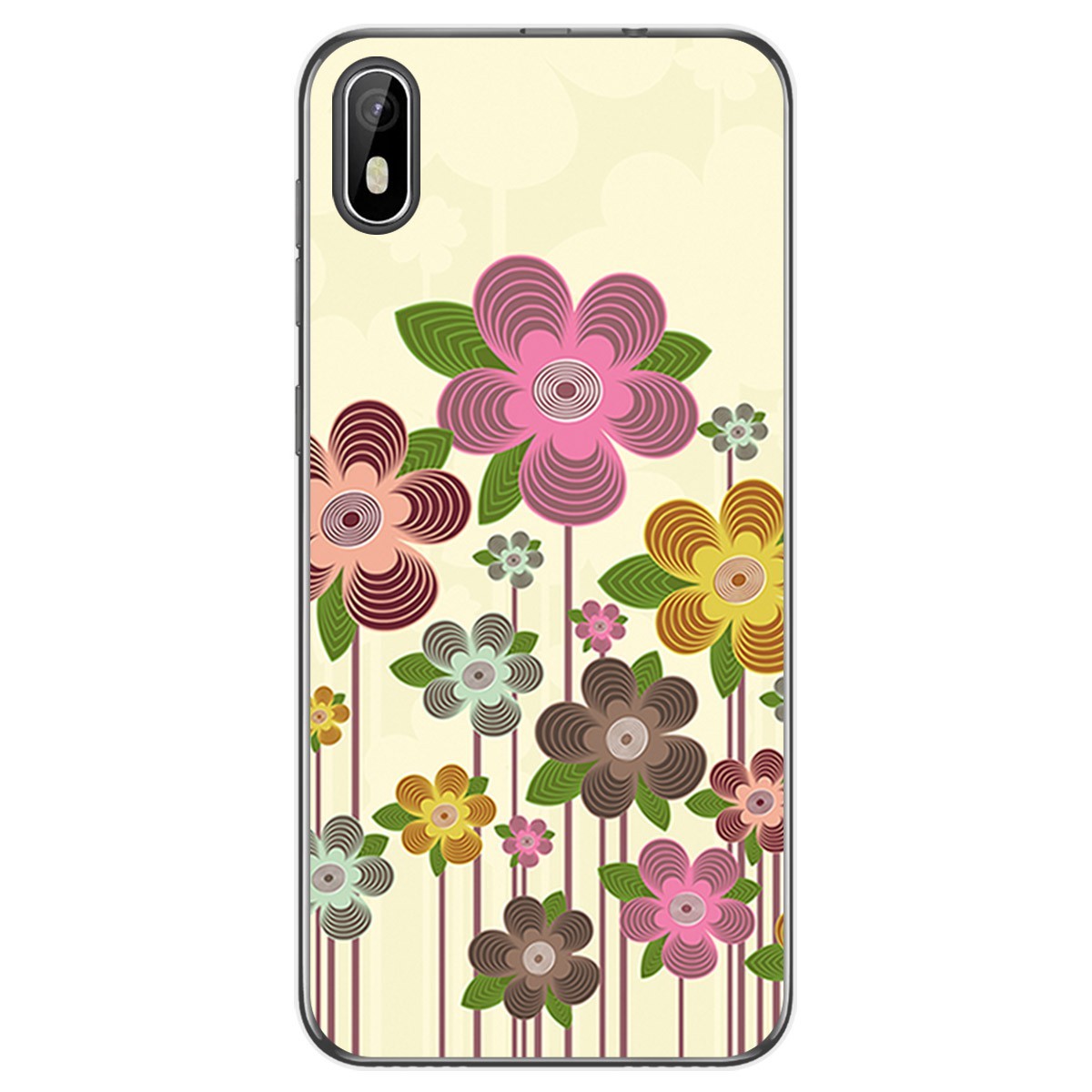 Funda Gel Tpu para Cubot J5 diseño Primavera En Flor Dibujos
