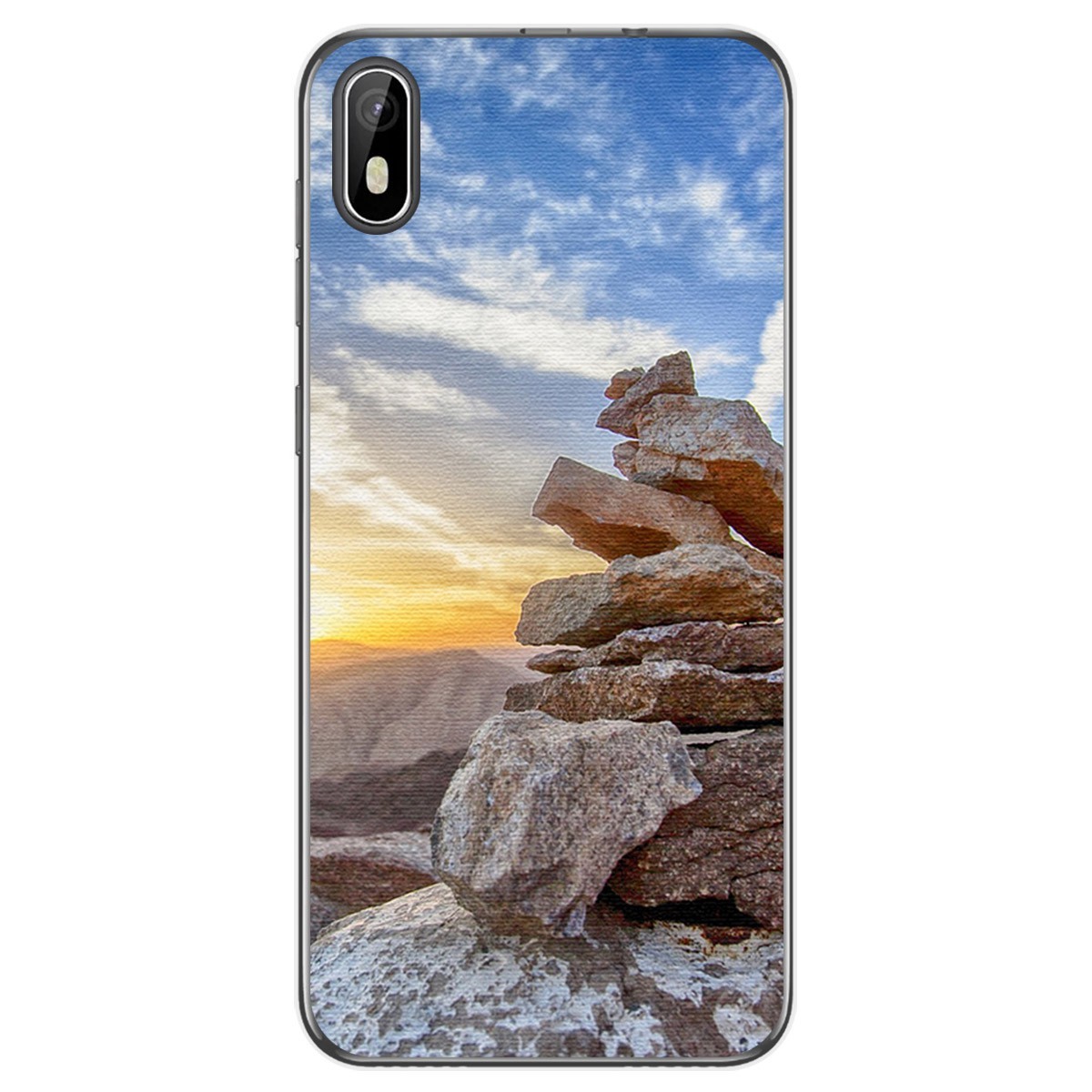 Funda Gel Tpu para Cubot J5 diseño Sunset Dibujos