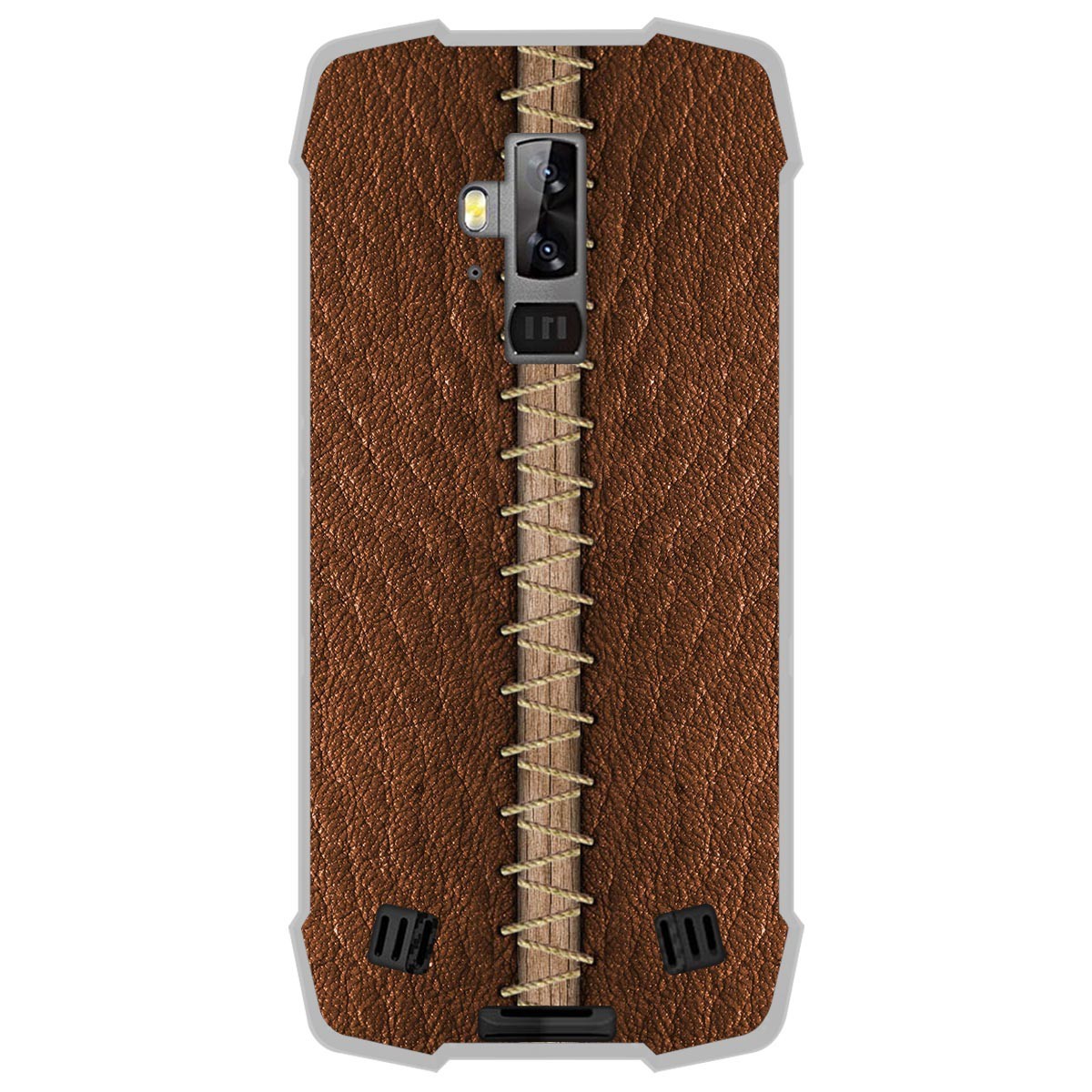 Funda Gel Tpu para Blackview BV9700 Pro diseño Cuero 01 Dibujos