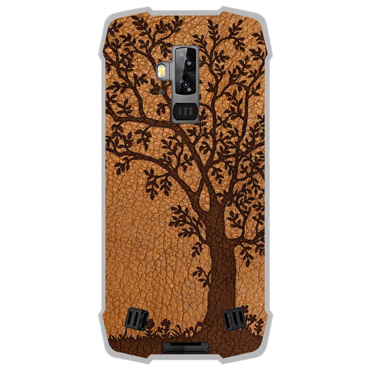 Funda Gel Tpu para Blackview BV9700 Pro diseño Cuero 03 Dibujos
