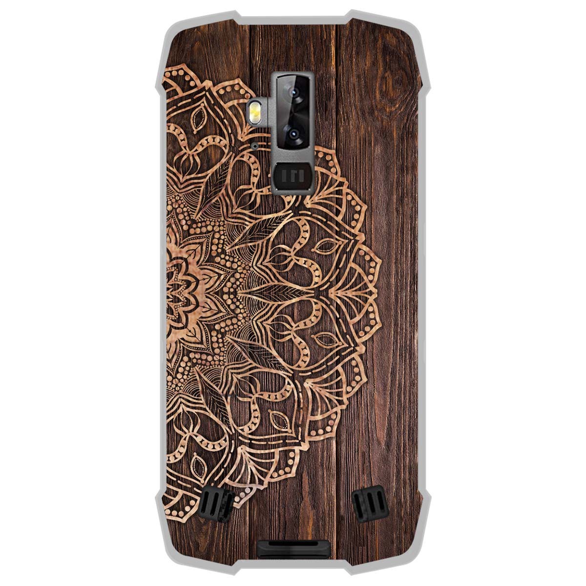 Funda Gel Tpu para Blackview BV9700 Pro diseño Madera 06 Dibujos