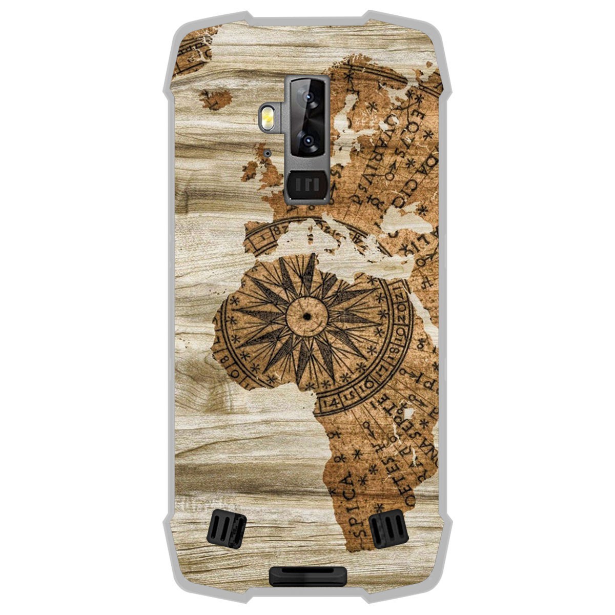 Funda Gel Tpu para Blackview BV9700 Pro diseño Madera 07 Dibujos