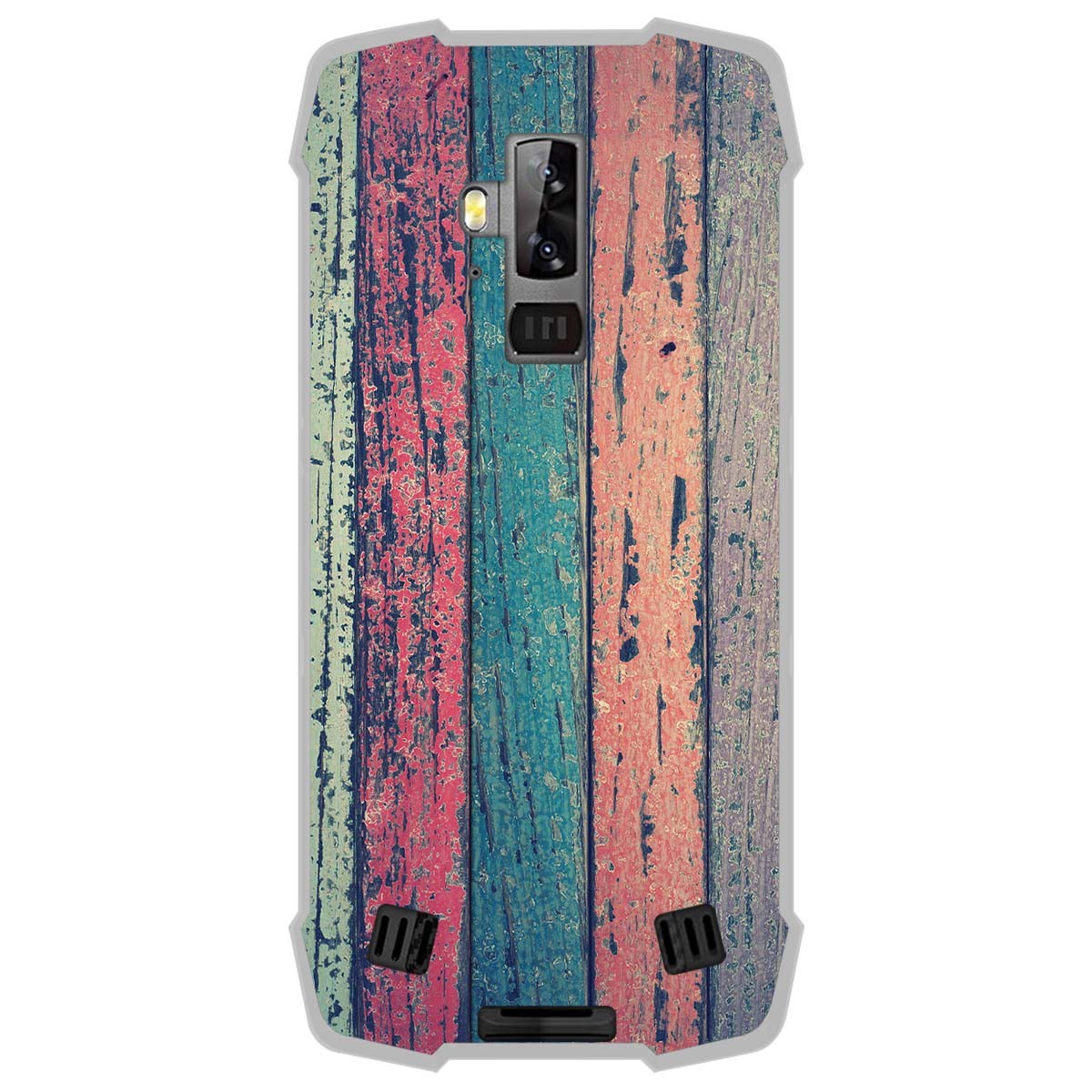 Funda Gel Tpu para Blackview BV9700 Pro diseño Madera 10 Dibujos