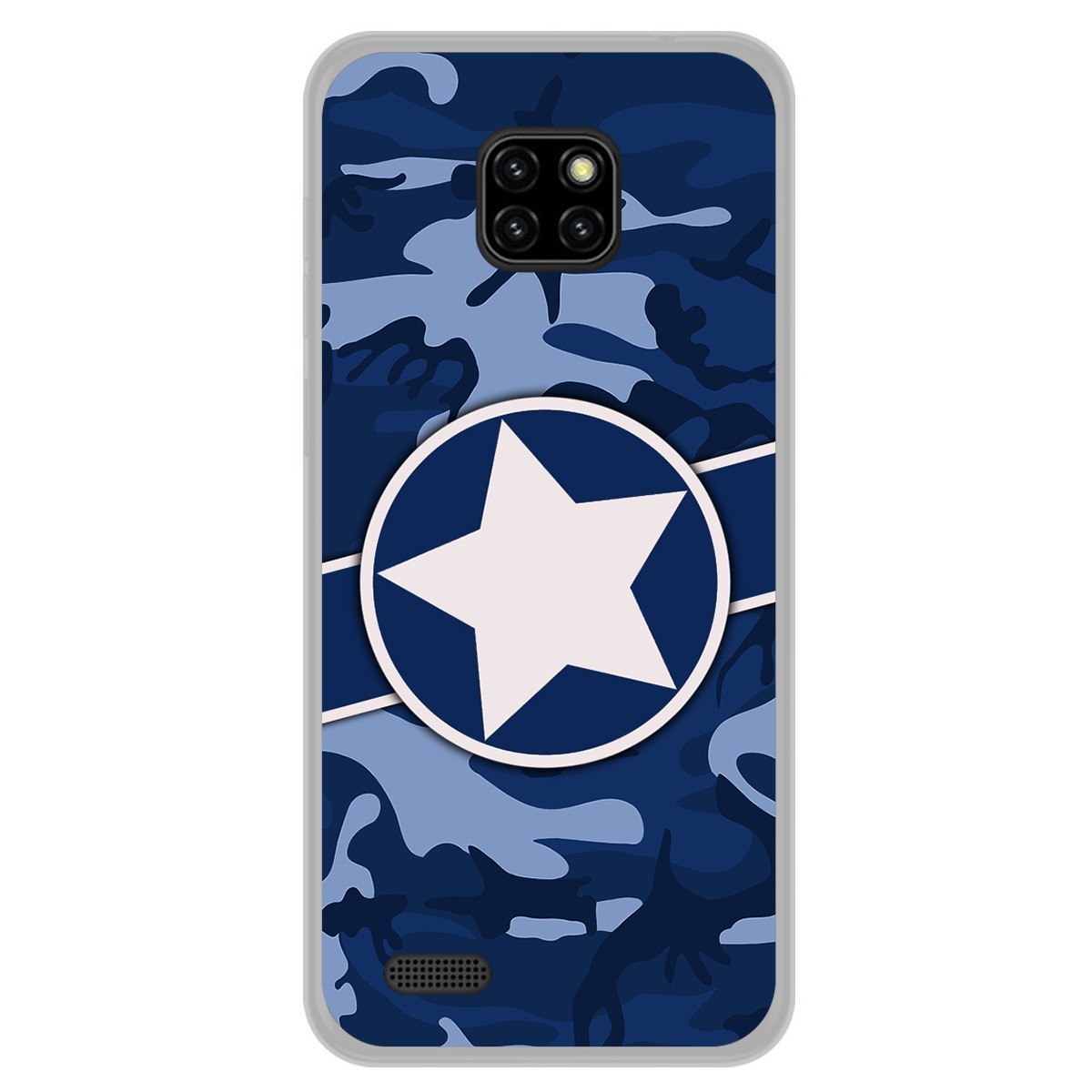 Funda Gel Tpu para Ulefone Note 7 diseño Camuflaje 03 Dibujos