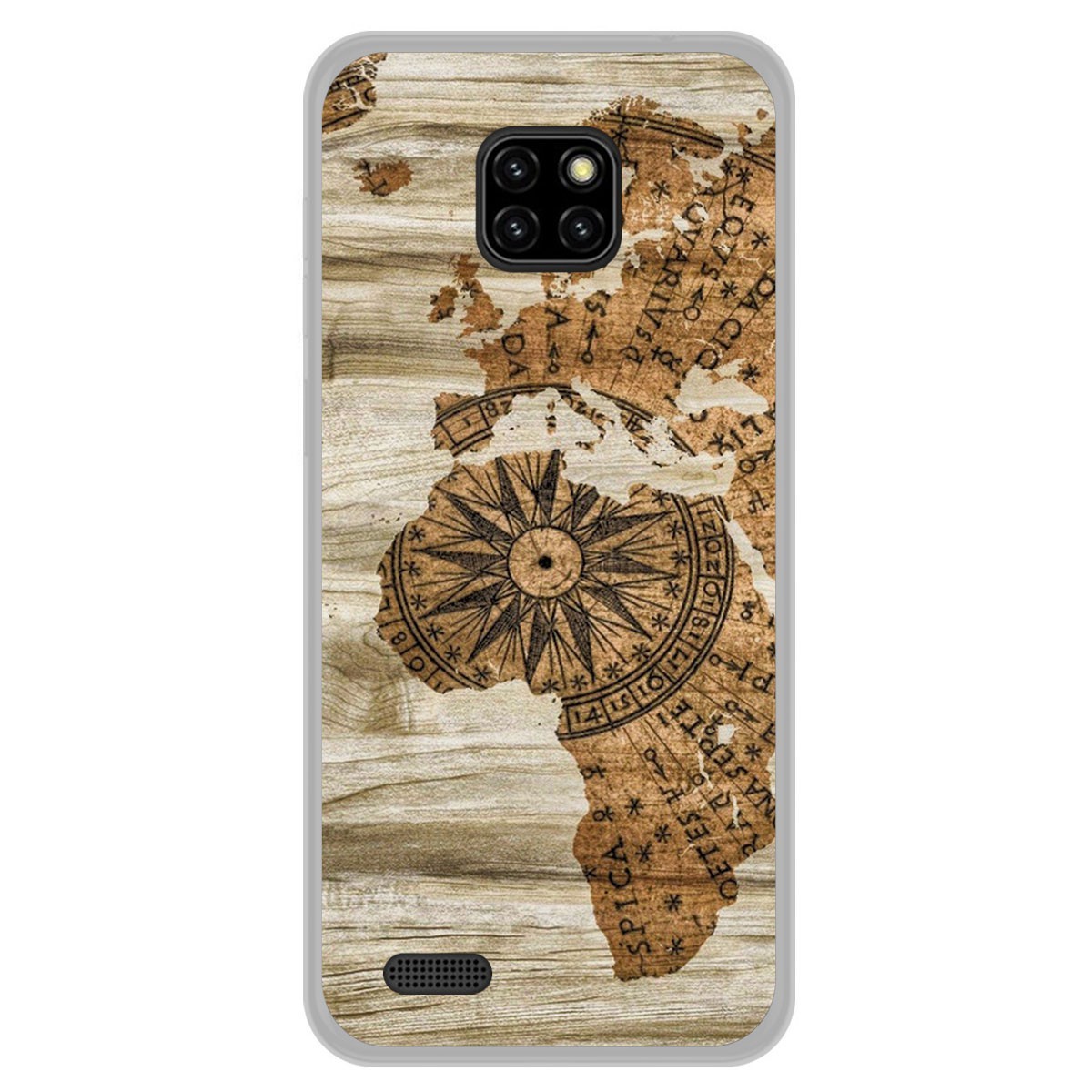 Funda Gel Tpu para Ulefone Note 7 diseño Madera 07 Dibujos