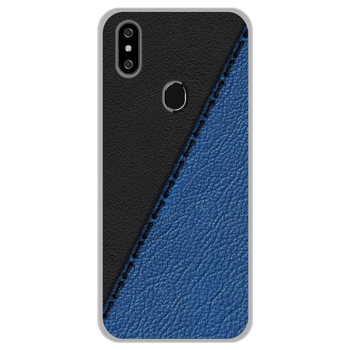 Funda Gel Tpu para Oukitel C15 Pro diseño Cuero 02 Dibujos