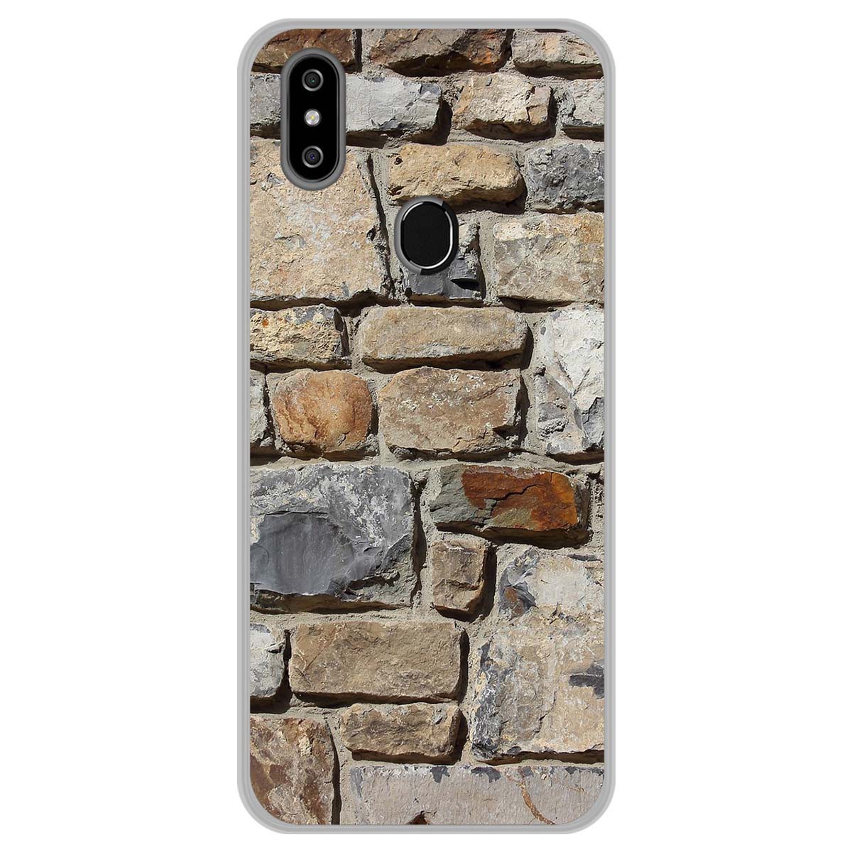 Funda Gel Tpu para Oukitel C15 Pro diseño Ladrillo 03 Dibujos