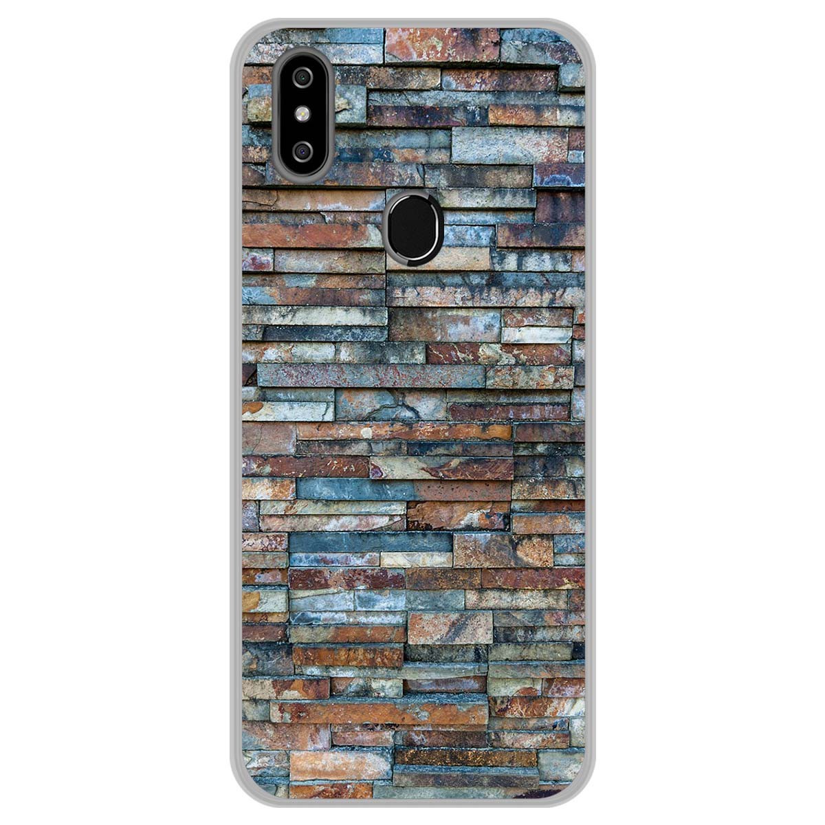 Funda Gel Tpu para Oukitel C15 Pro diseño Ladrillo 05 Dibujos