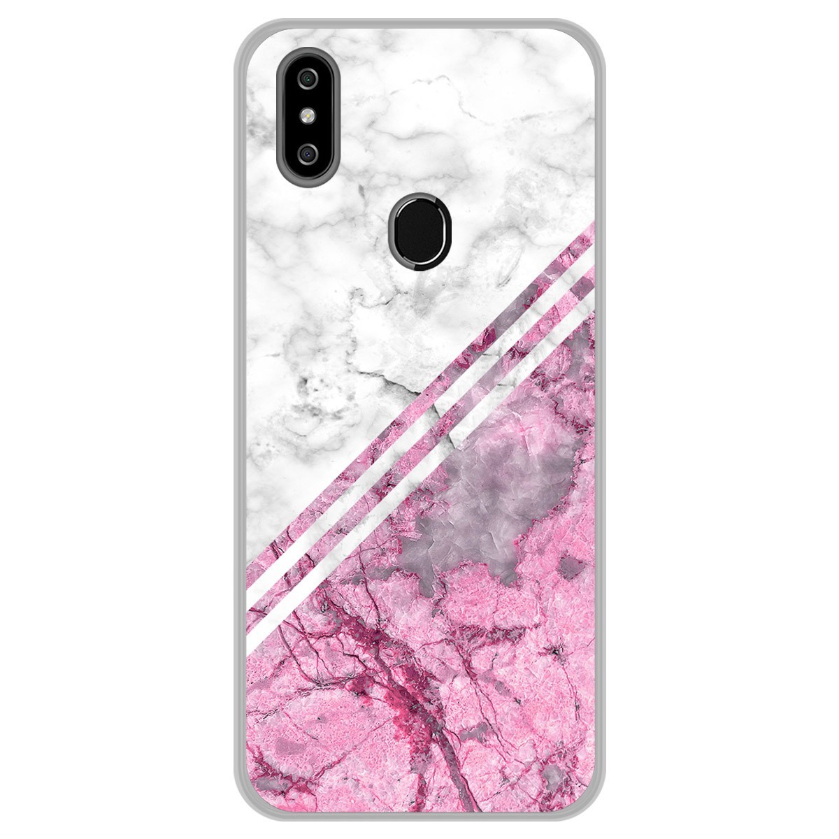 Funda Gel Tpu para Oukitel C15 Pro diseño Mármol 03 Dibujos