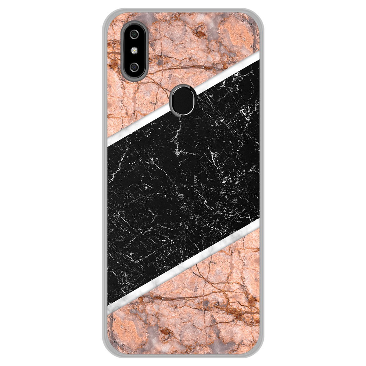Funda Gel Tpu para Oukitel C15 Pro diseño Mármol 07 Dibujos